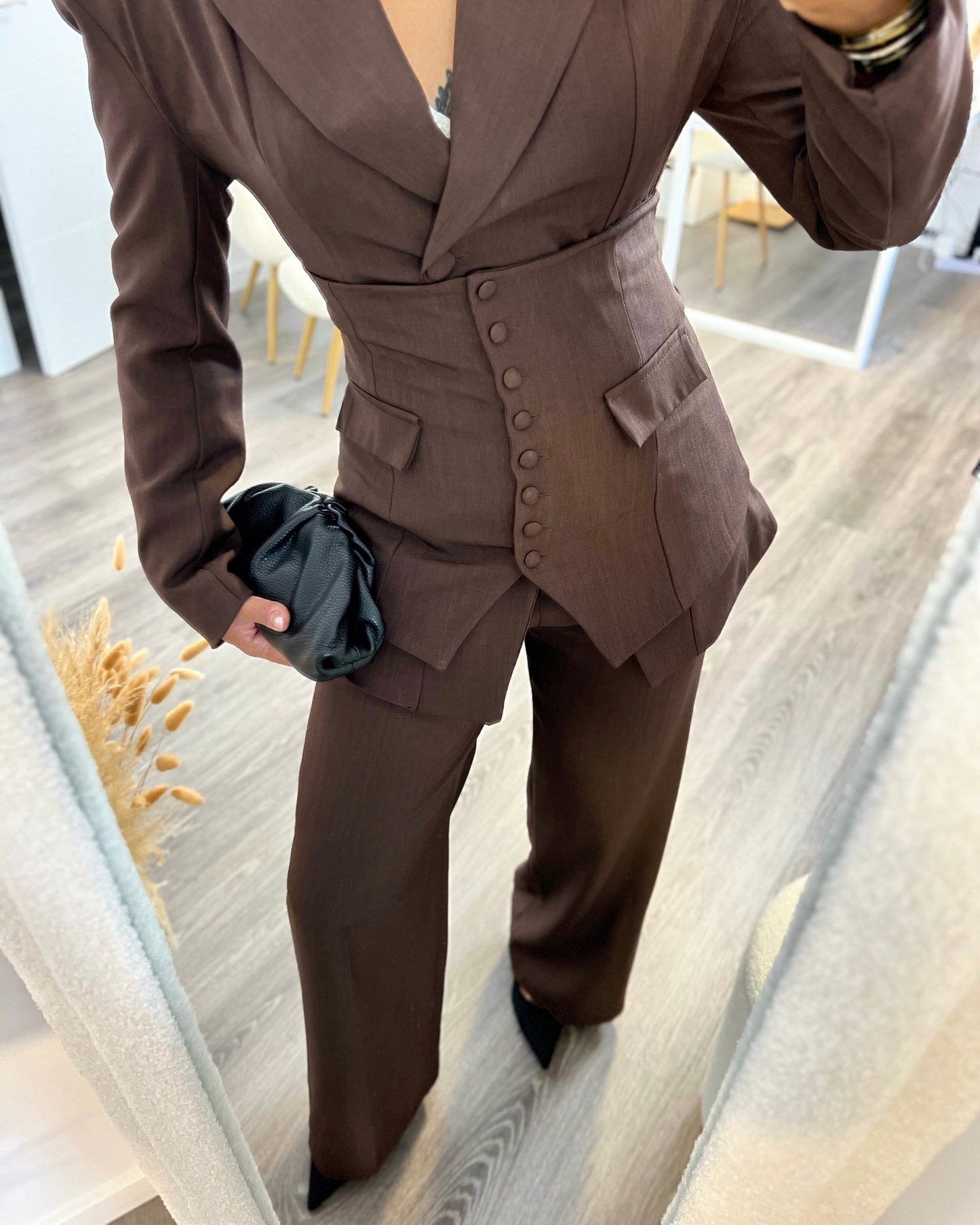 Traje 3 Piezas Elegance Marrón