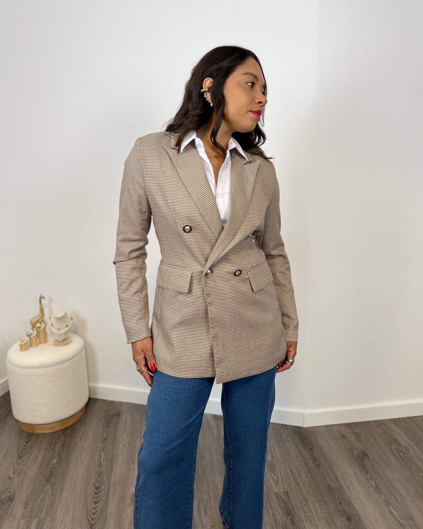 Blazer Elegante Vichy