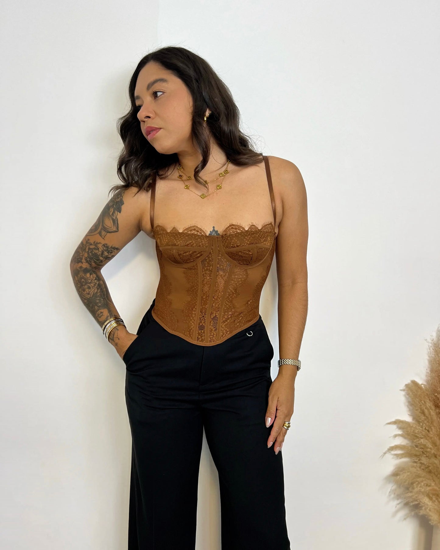 Corsé Lua Marrón