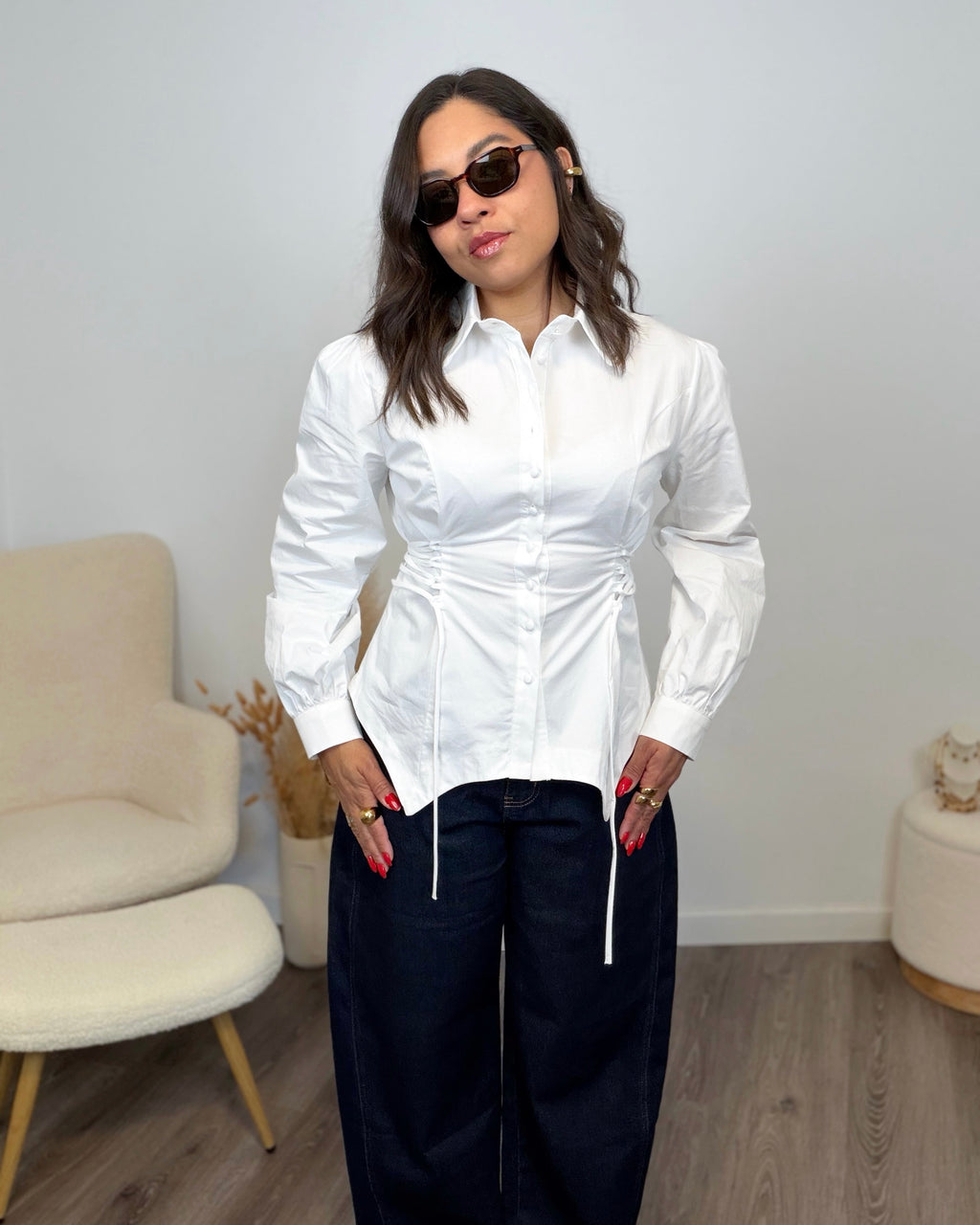 CAMISA LUMIÉRE LACE BLANCO