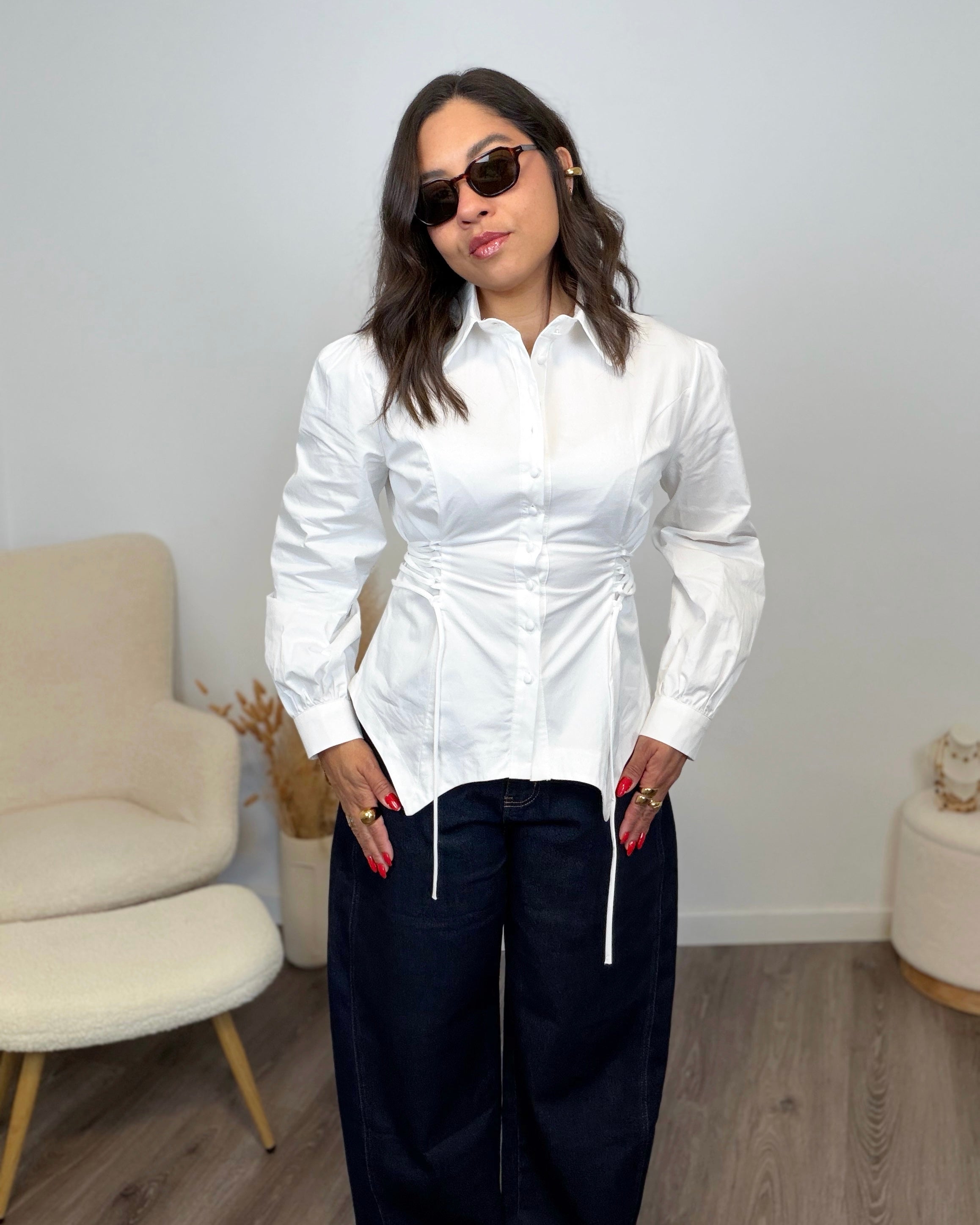 CAMISA LUMIÉRE LACE BLANCO