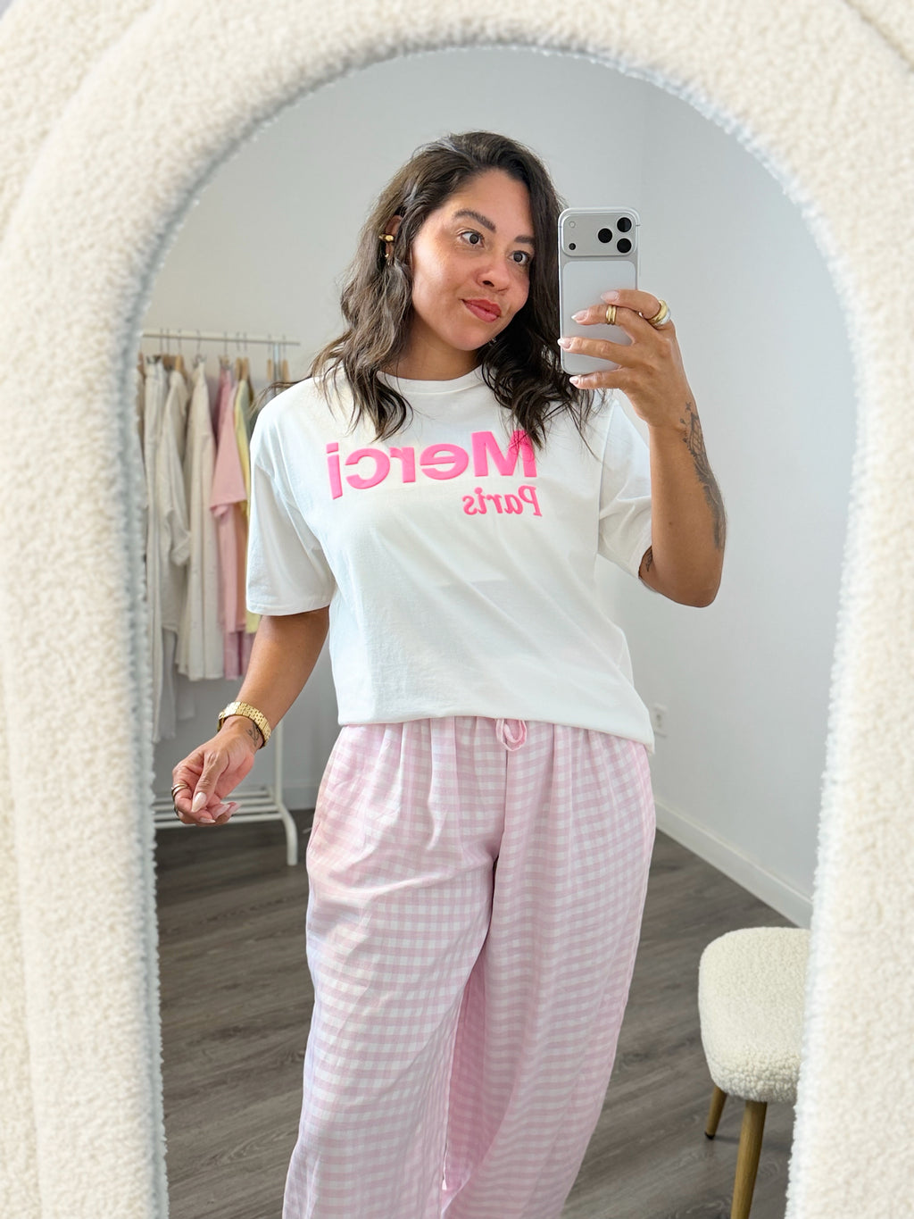 CAMISETA MERCI 100% ALGODÓN