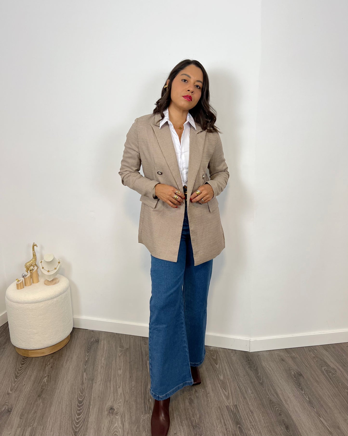 Blazer Elegante Vichy