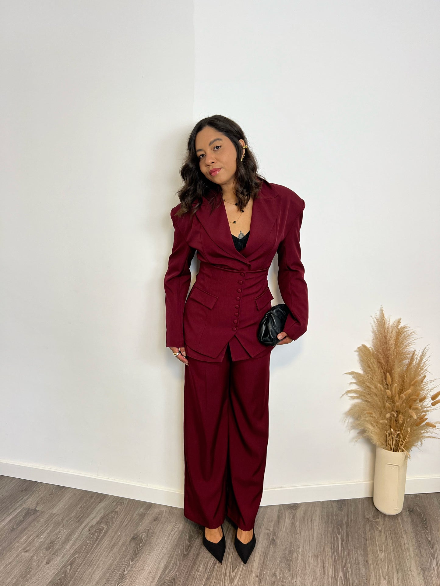 Traje 3 piezas Elegance Burdeos