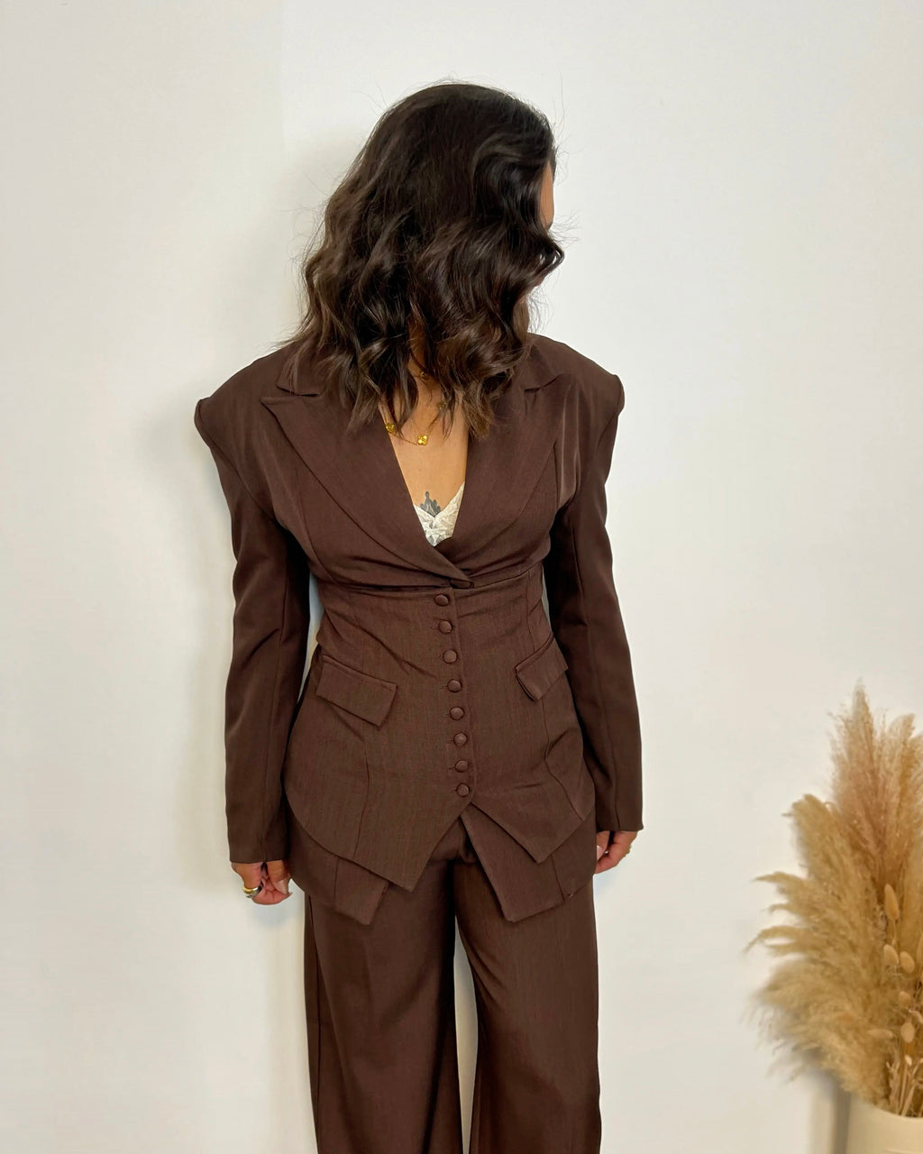 Traje 3 Piezas Elegance Marrón