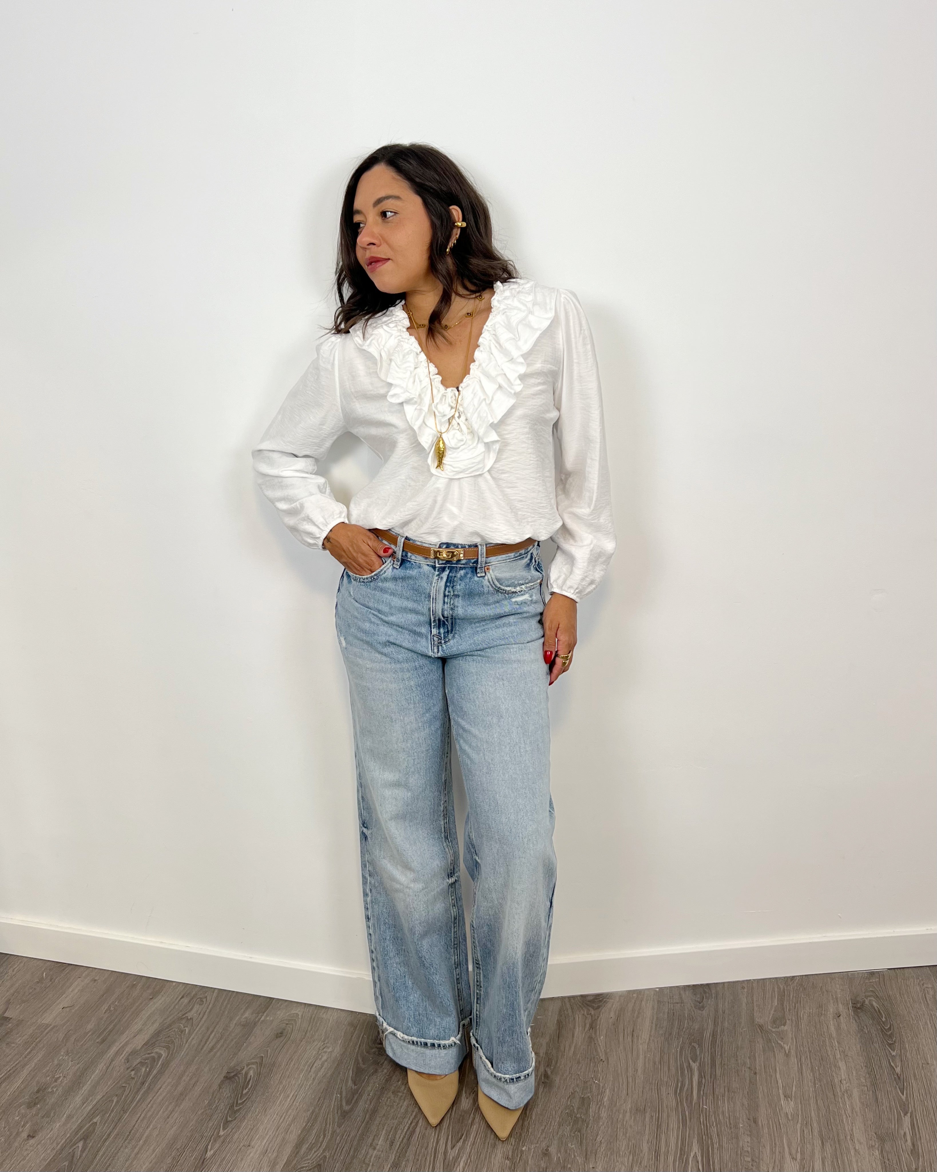 Blusa Boho blanca