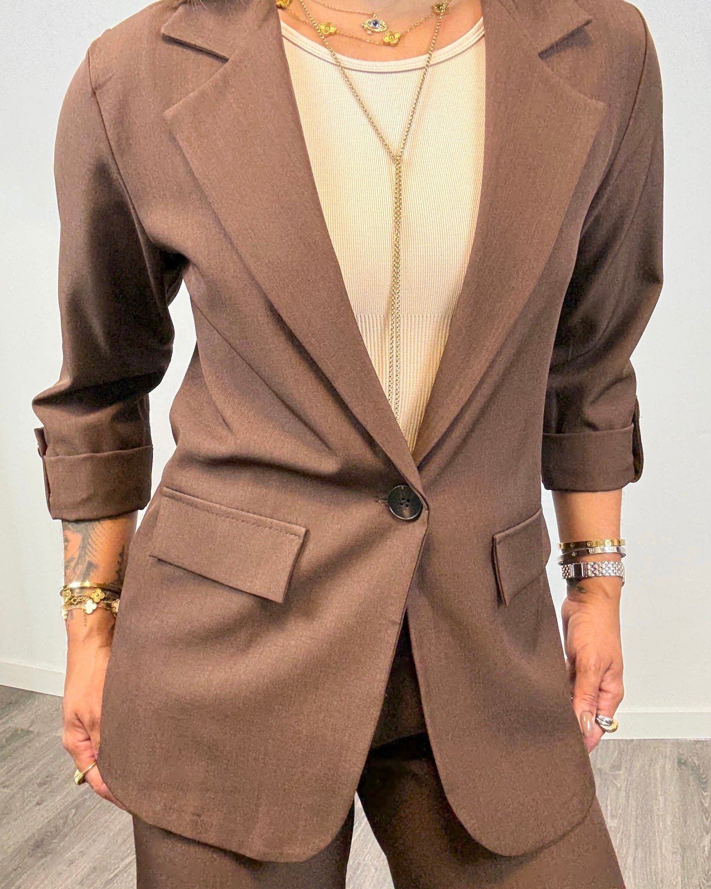 Americana Fénix Marrón