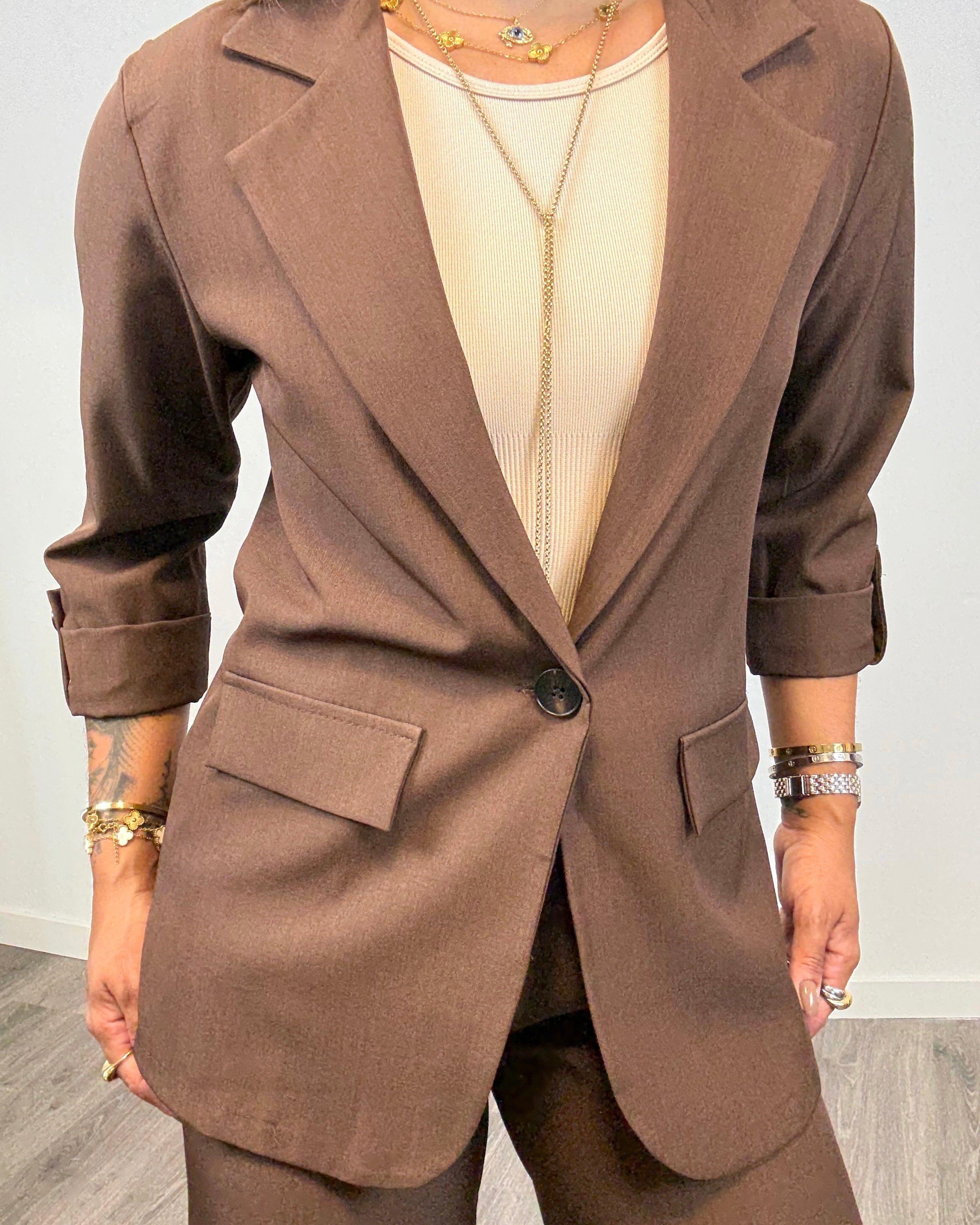 Americana Fénix Marrón