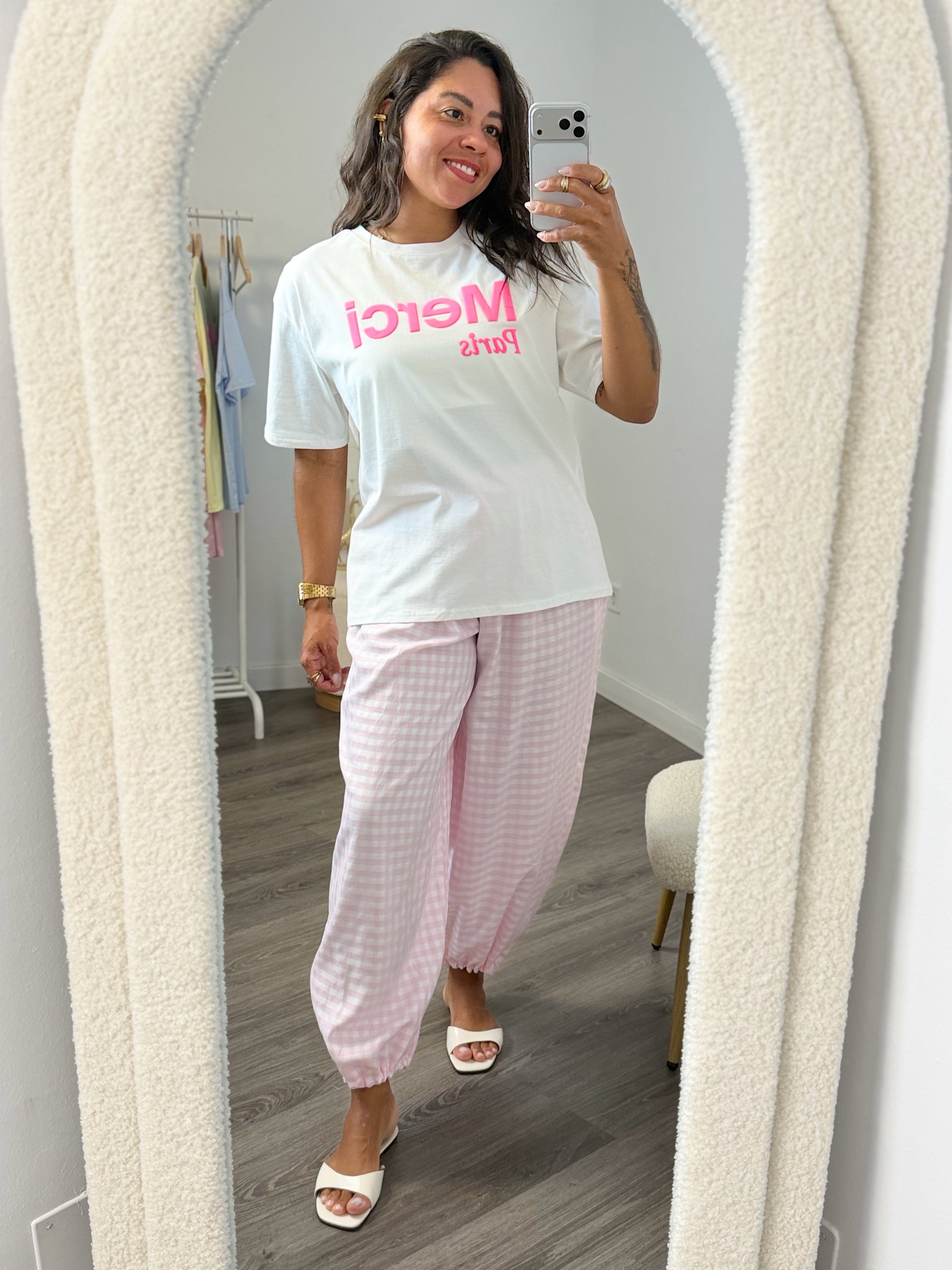 CAMISETA MERCI 100% ALGODÓN
