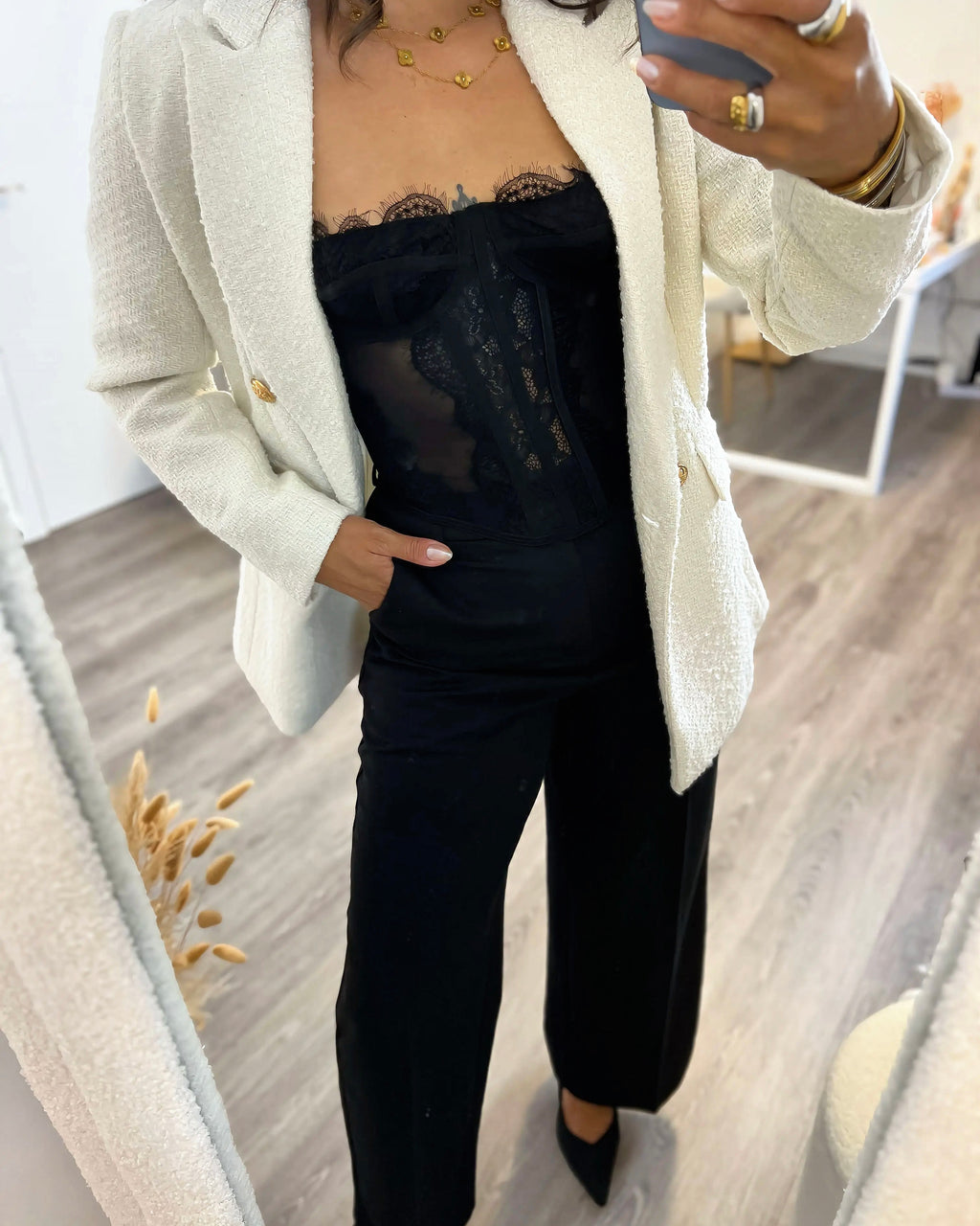 Corsé Lua  Negro