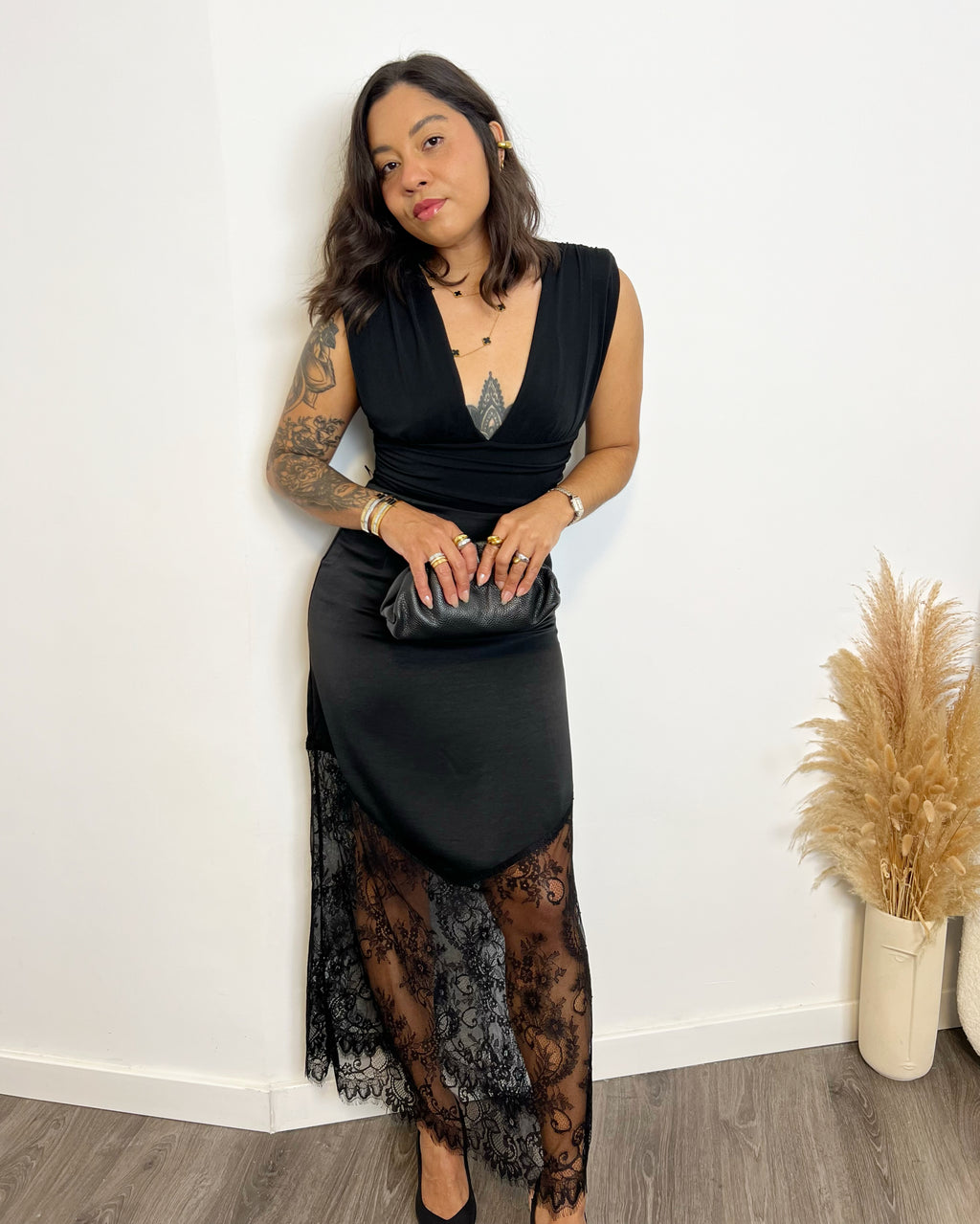 Falda Encaje Negra