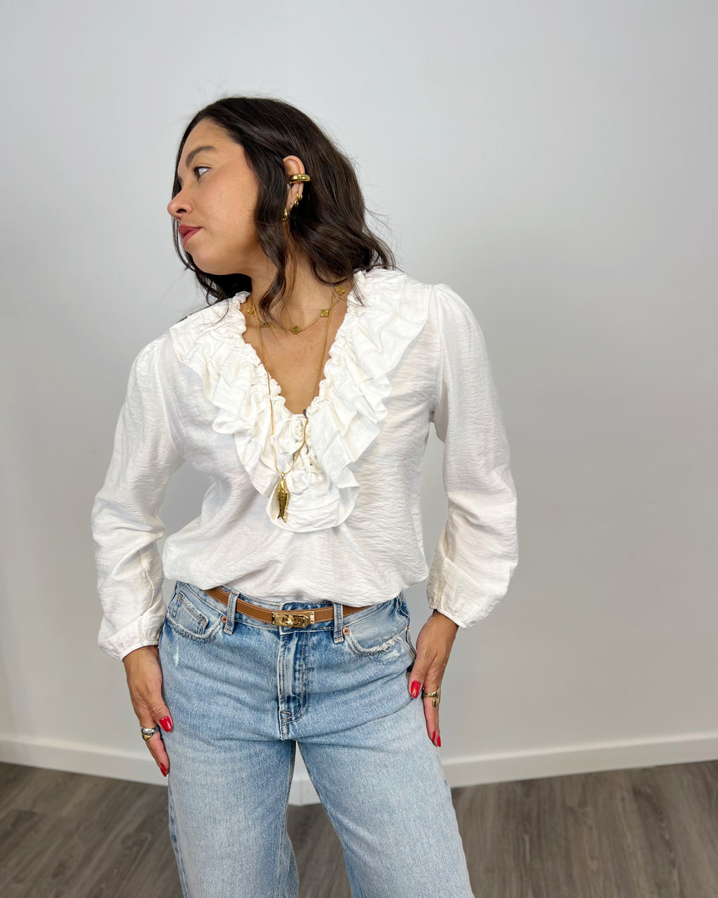 Blusa Boho blanca