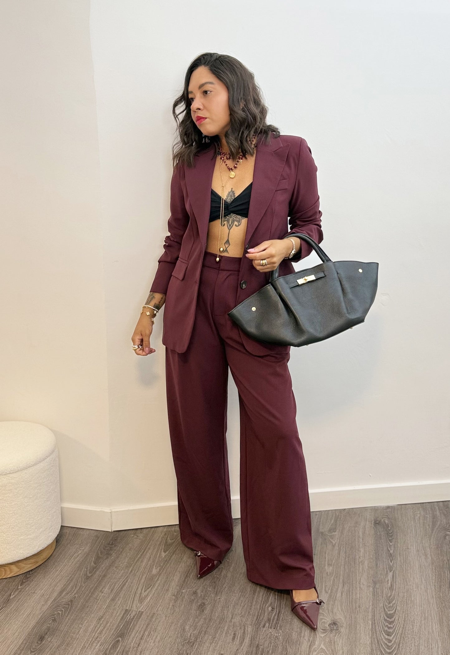 BLAZER BOSS BURDEOS LUMINA