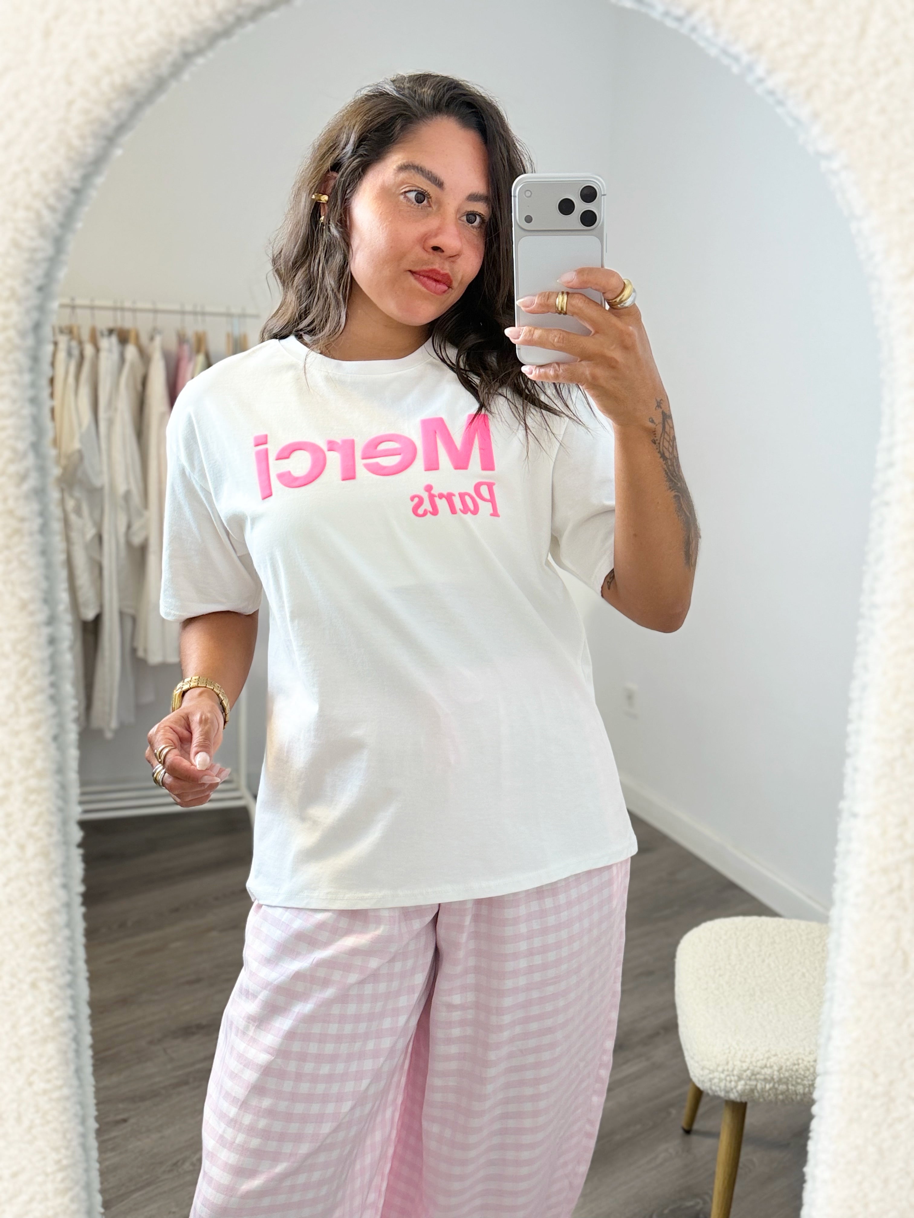CAMISETA MERCI 100% ALGODÓN