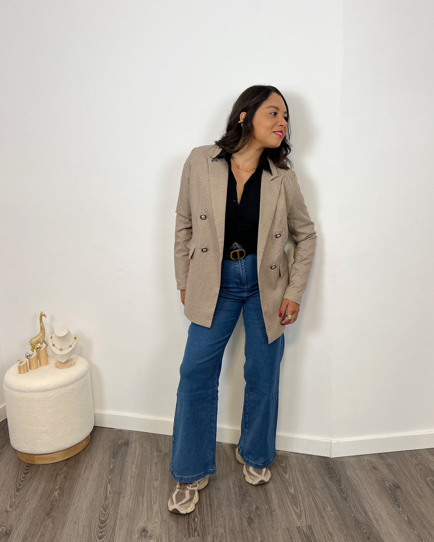 Blazer Elegante Vichy