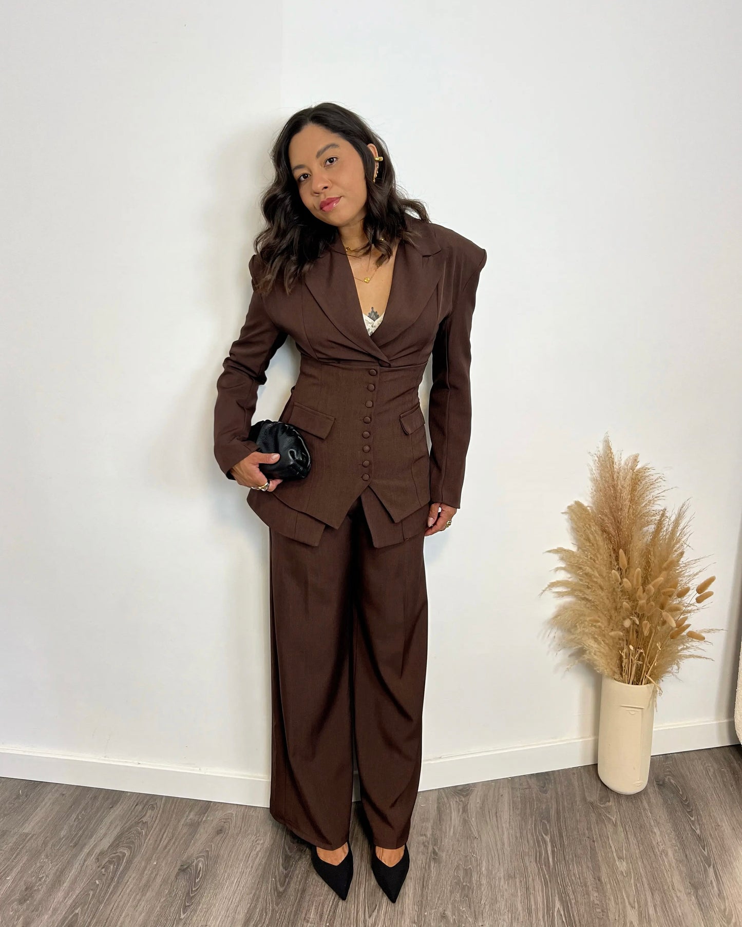 Traje 3 Piezas Elegance Marrón