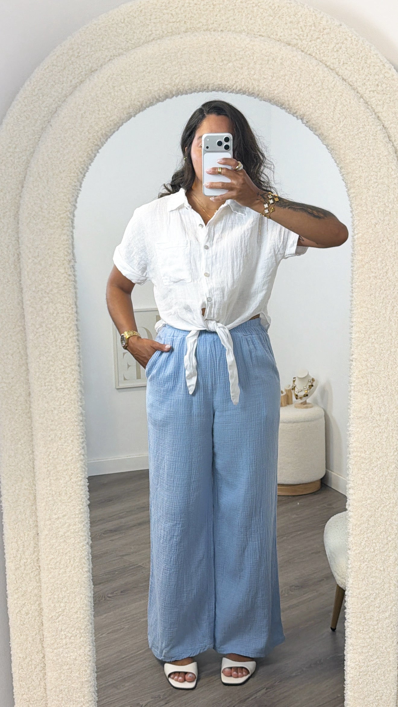 PANTALÓN IBIZA AZUL