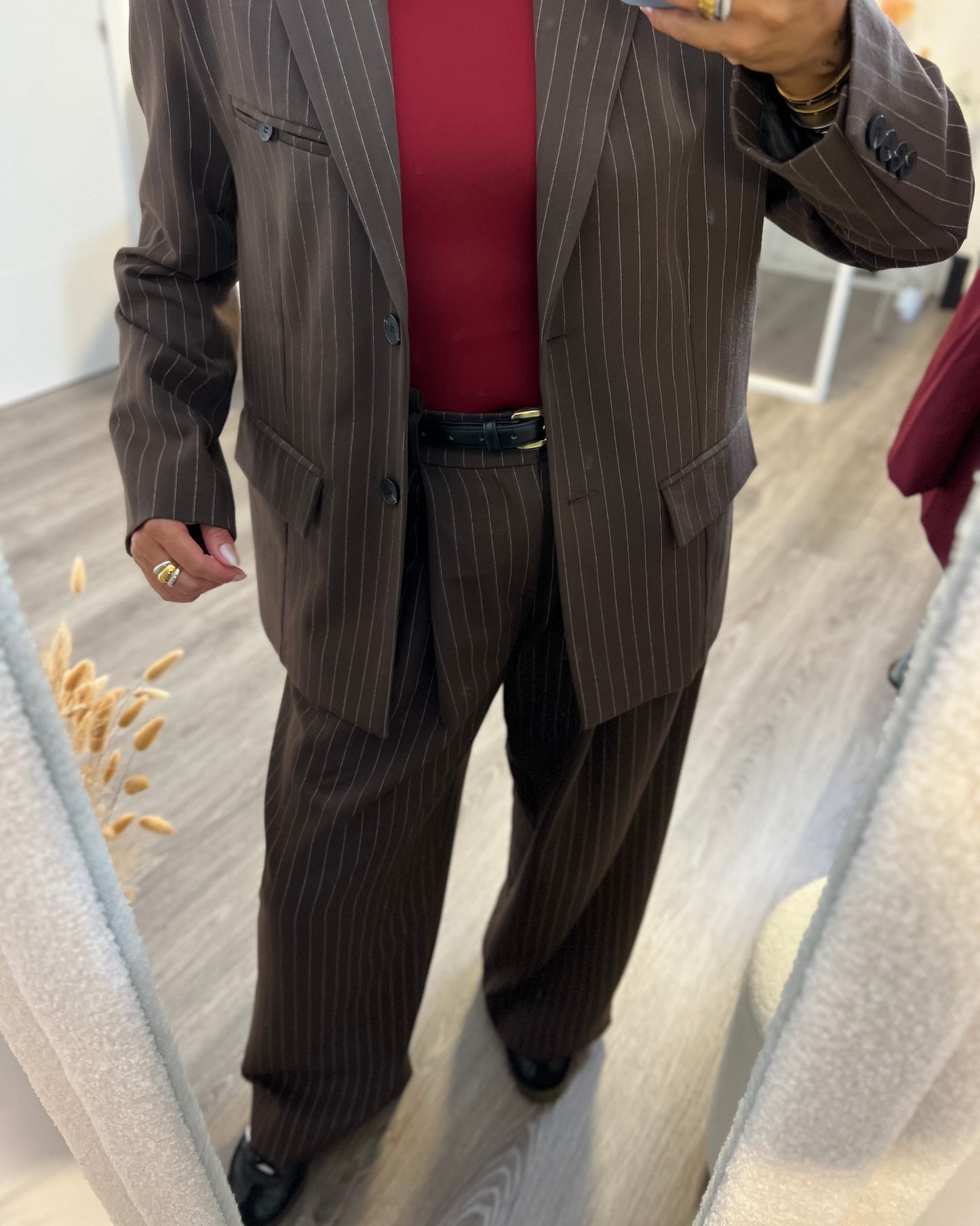 PANTALÓN RAYA DIPLOMATICA BROWN