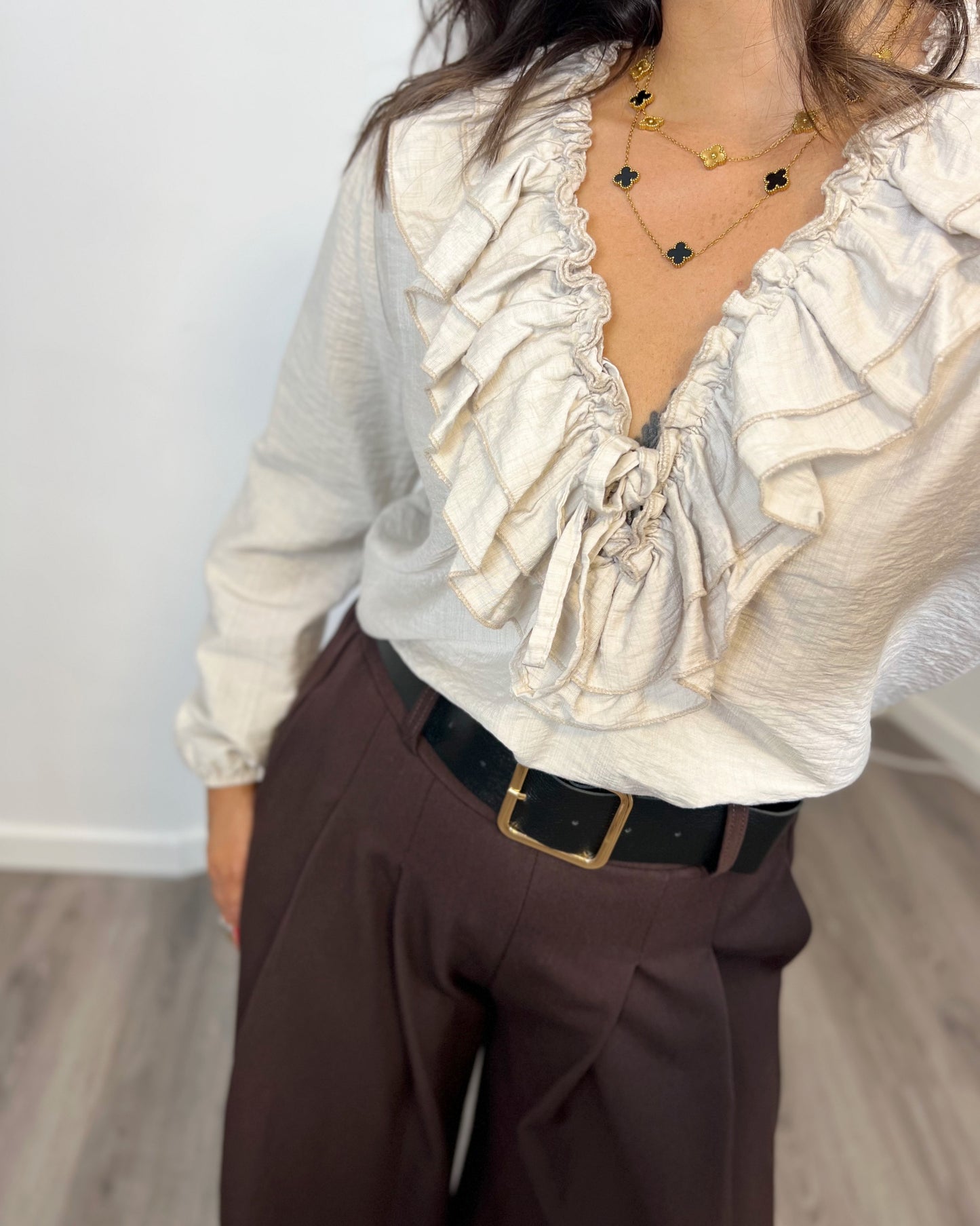 Blusa Boho Taupe
