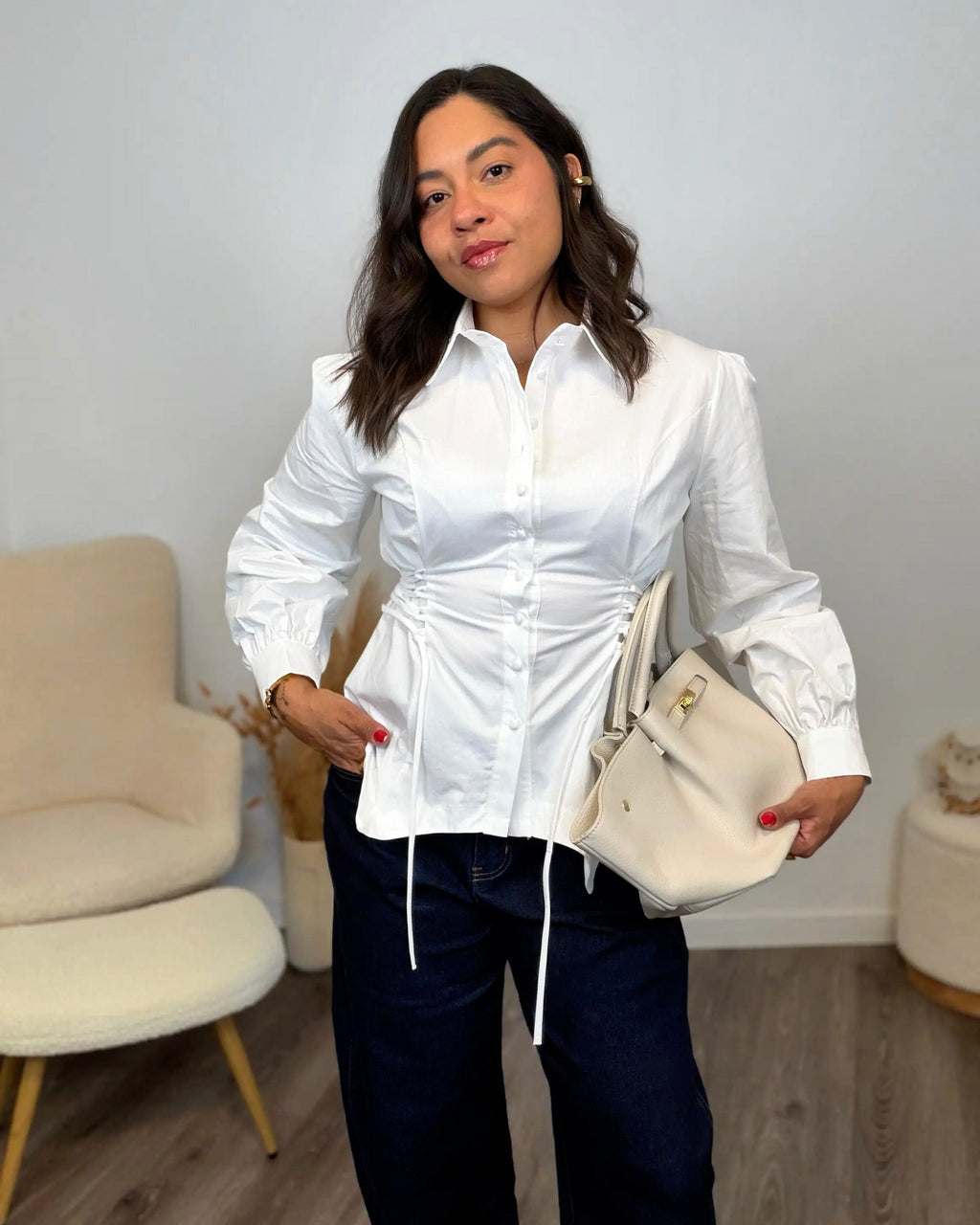 CAMISA LUMIÉRE LACE BLANCO
