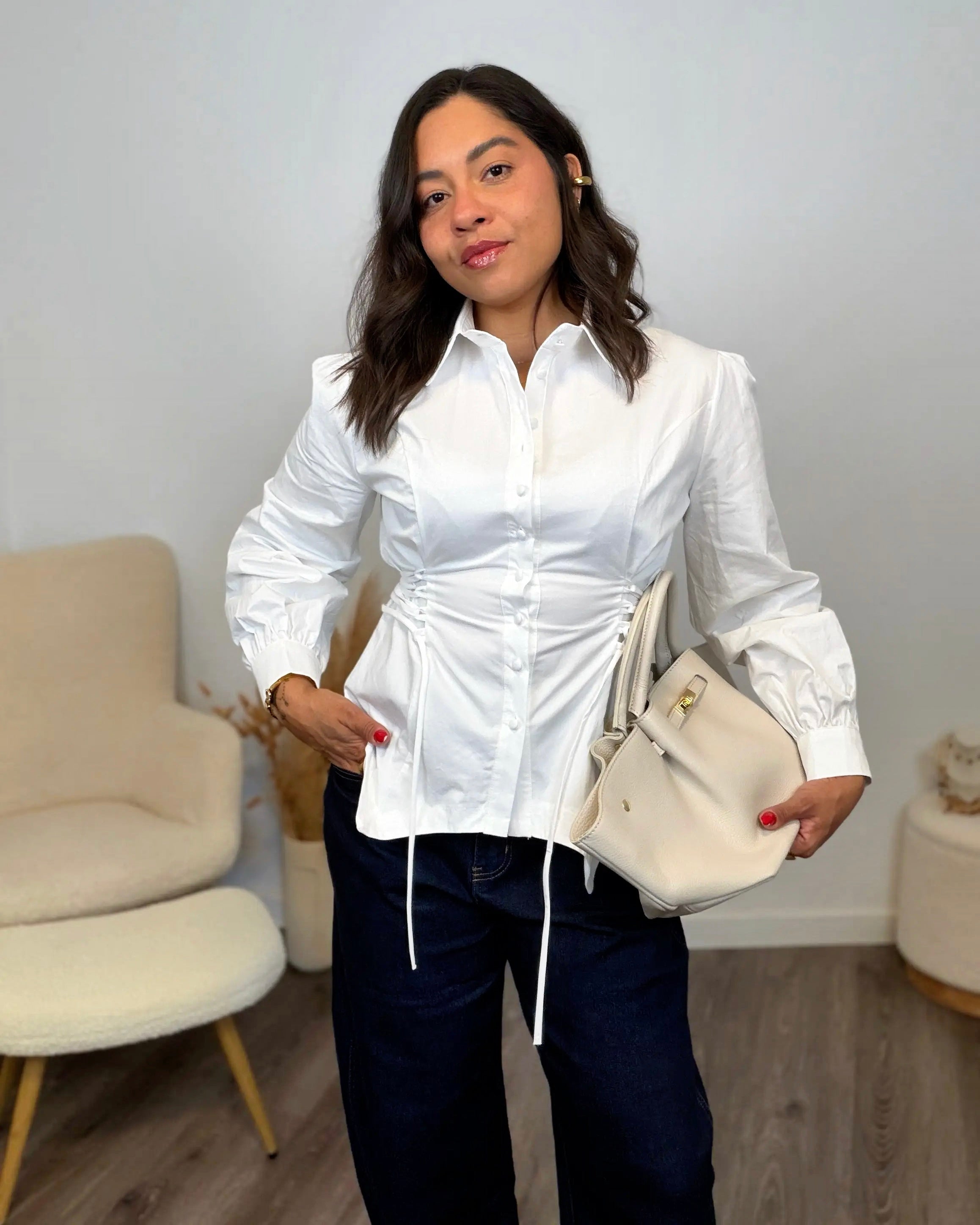 CAMISA LUMIÉRE LACE BLANCO