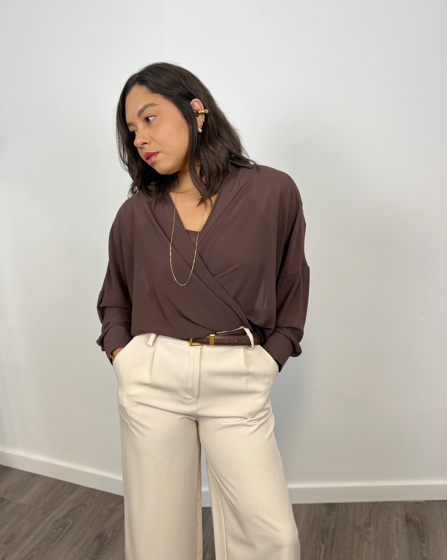 Blusa Londres Marrón