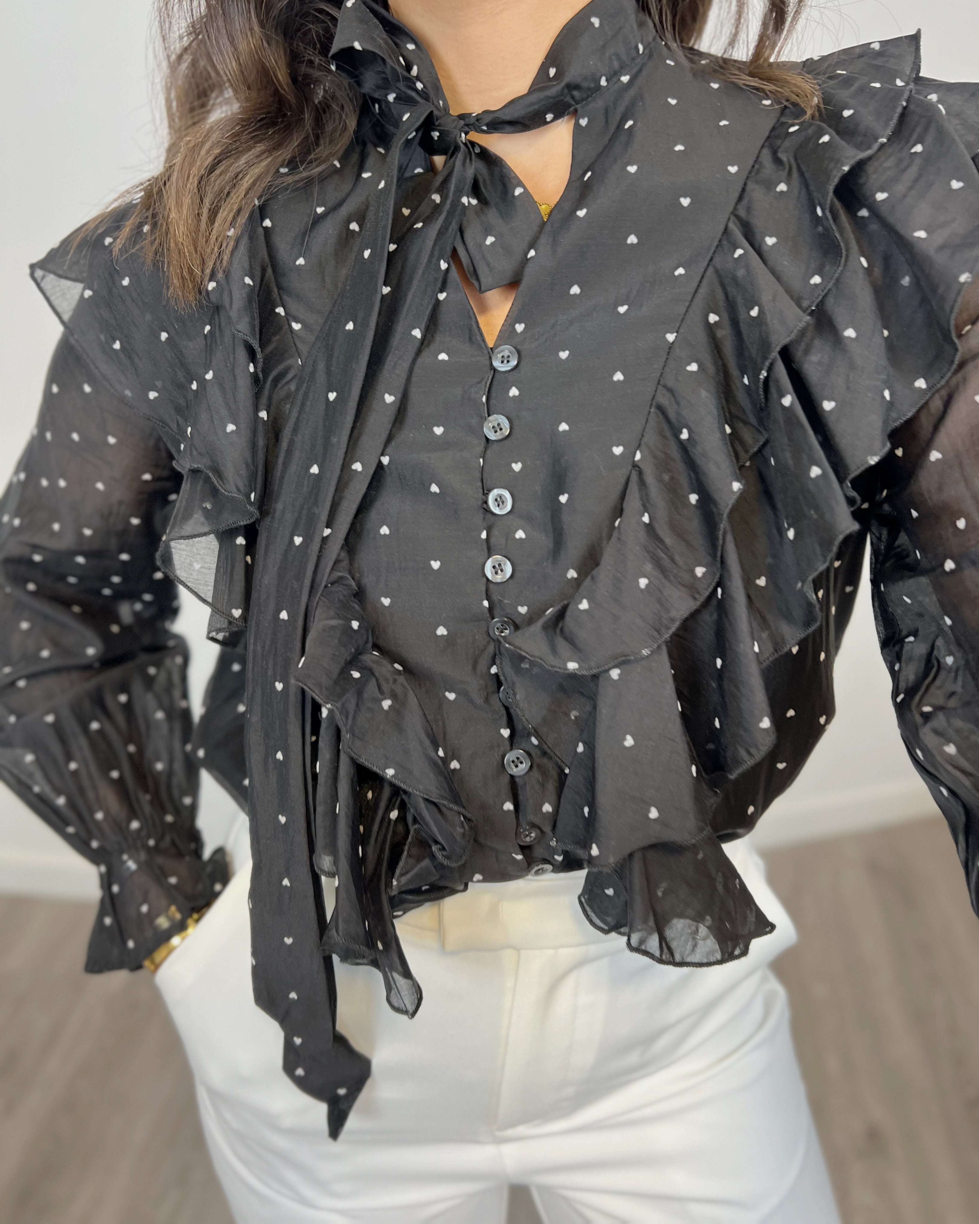 Blusa Volantes Elegance