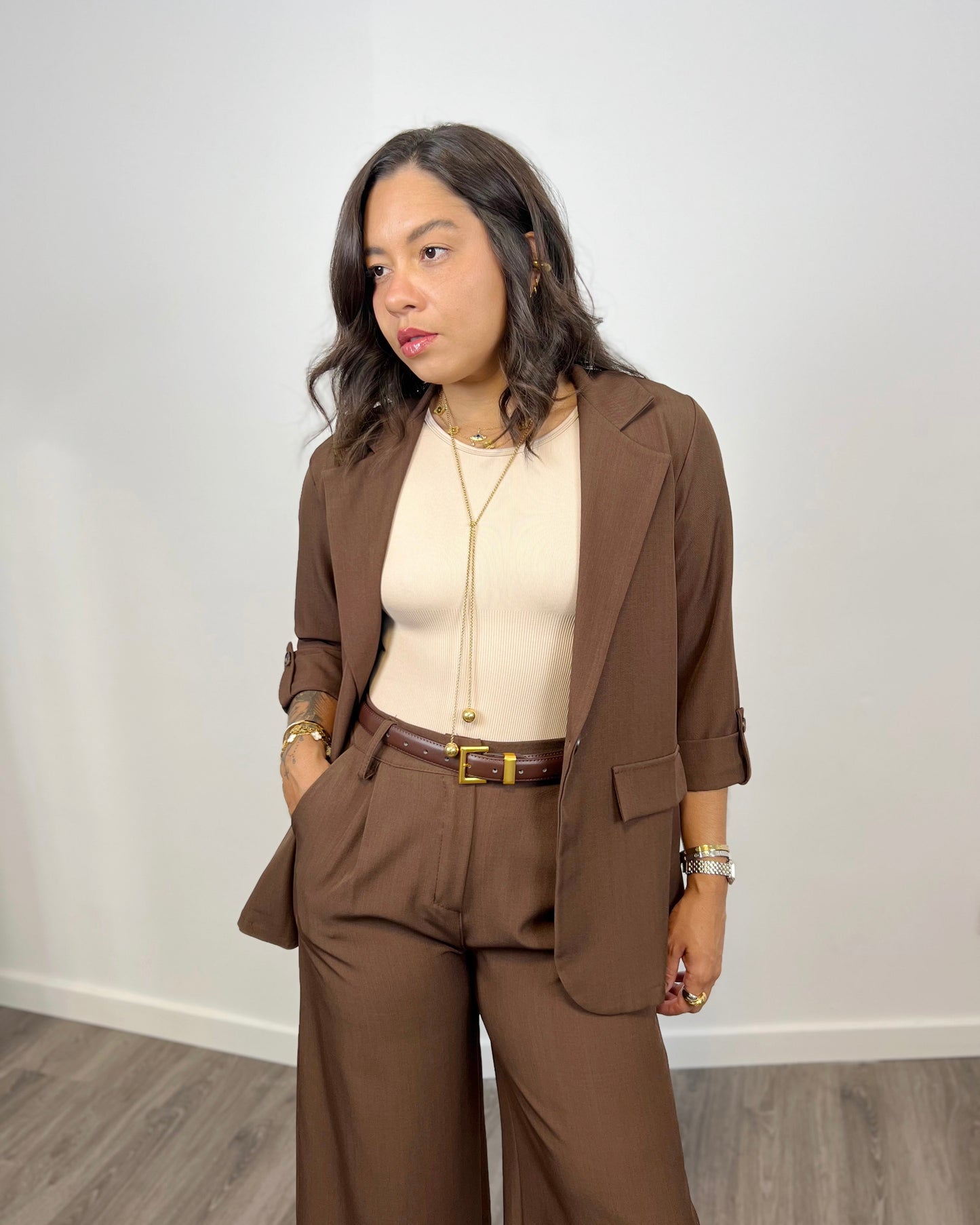 Americana Fénix Marrón