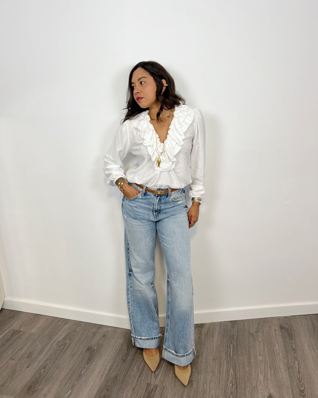 Blusa Boho blanca