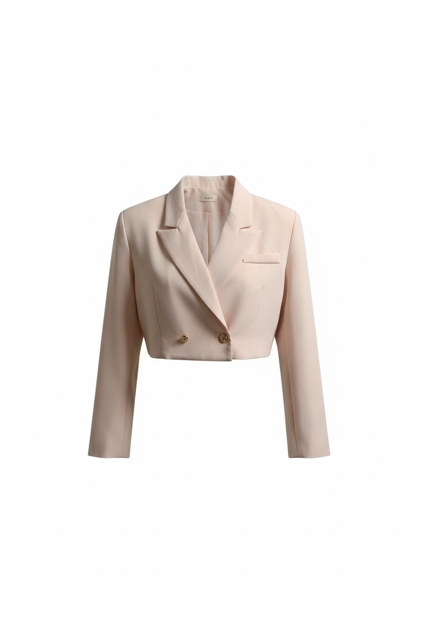 BLAZER ÉLISE CROPPED ROSÉ