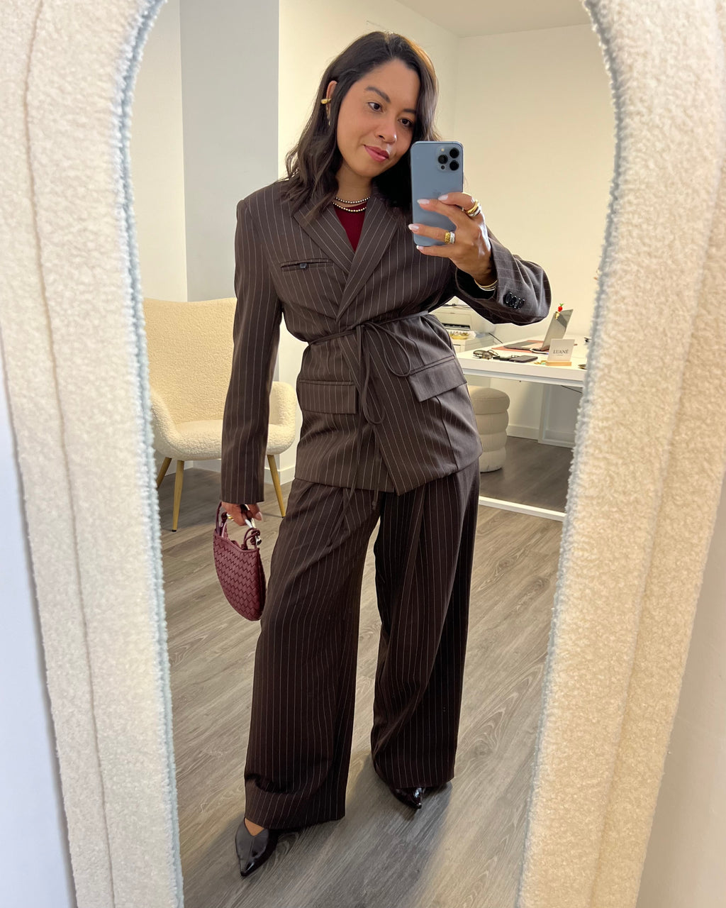 PANTALÓN RAYA DIPLOMATICA BROWN