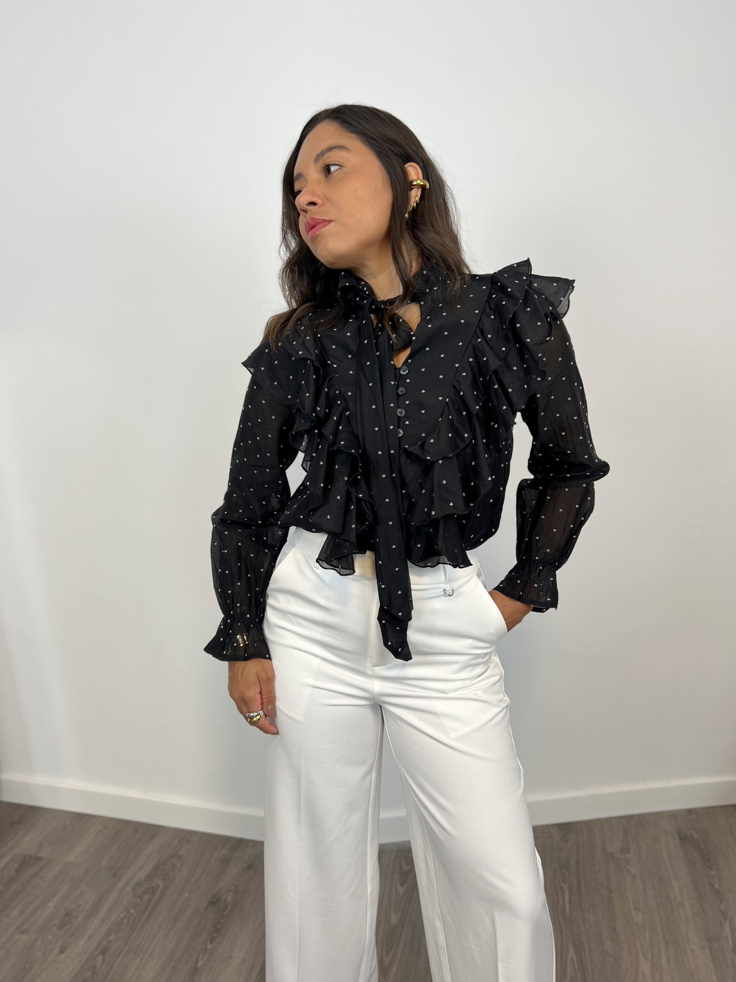 Blusa Volantes Elegance