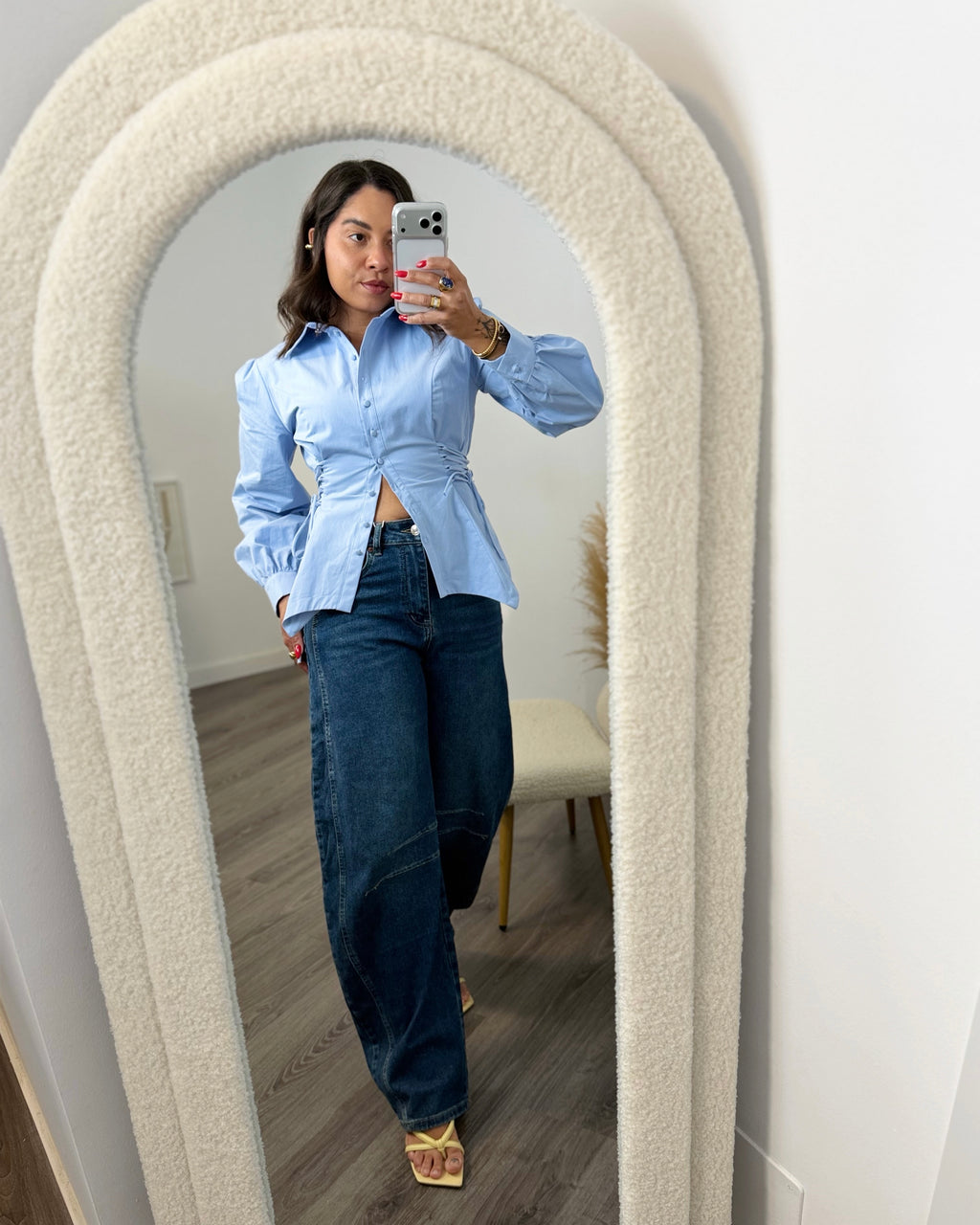 CAMISA LUMIÉRE LACE AZUL