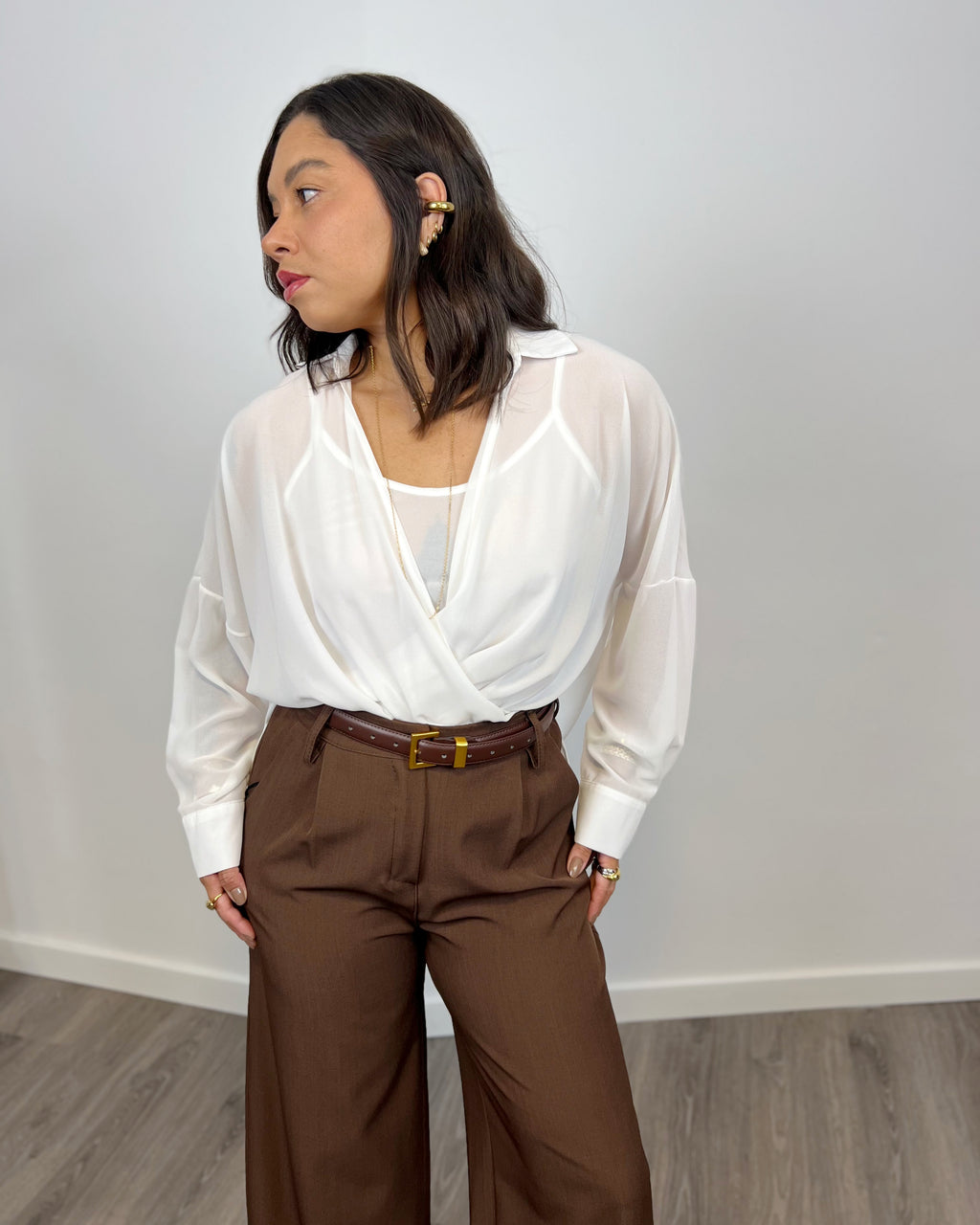 Blusa Londres  Blanco