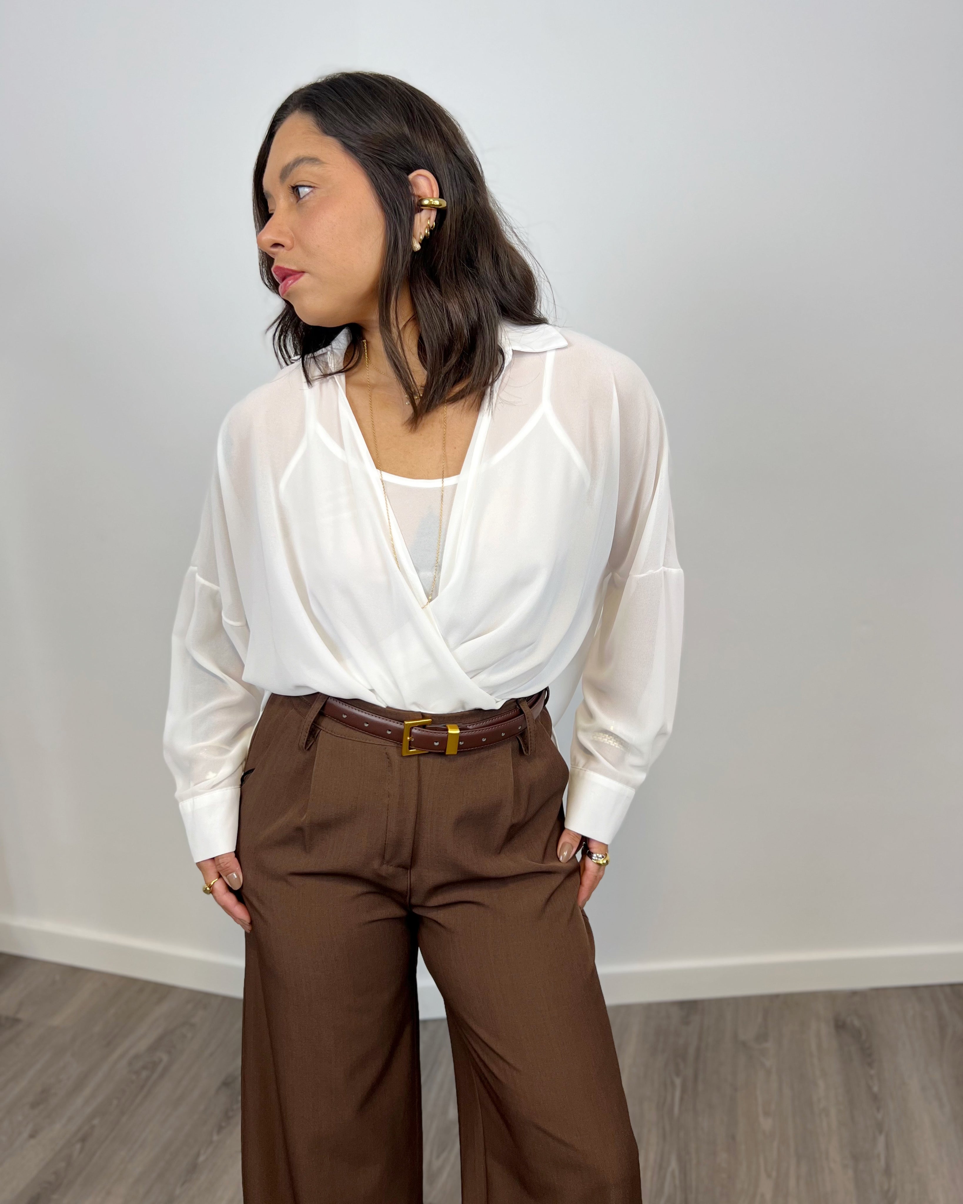 Blusa Londres  Blanco