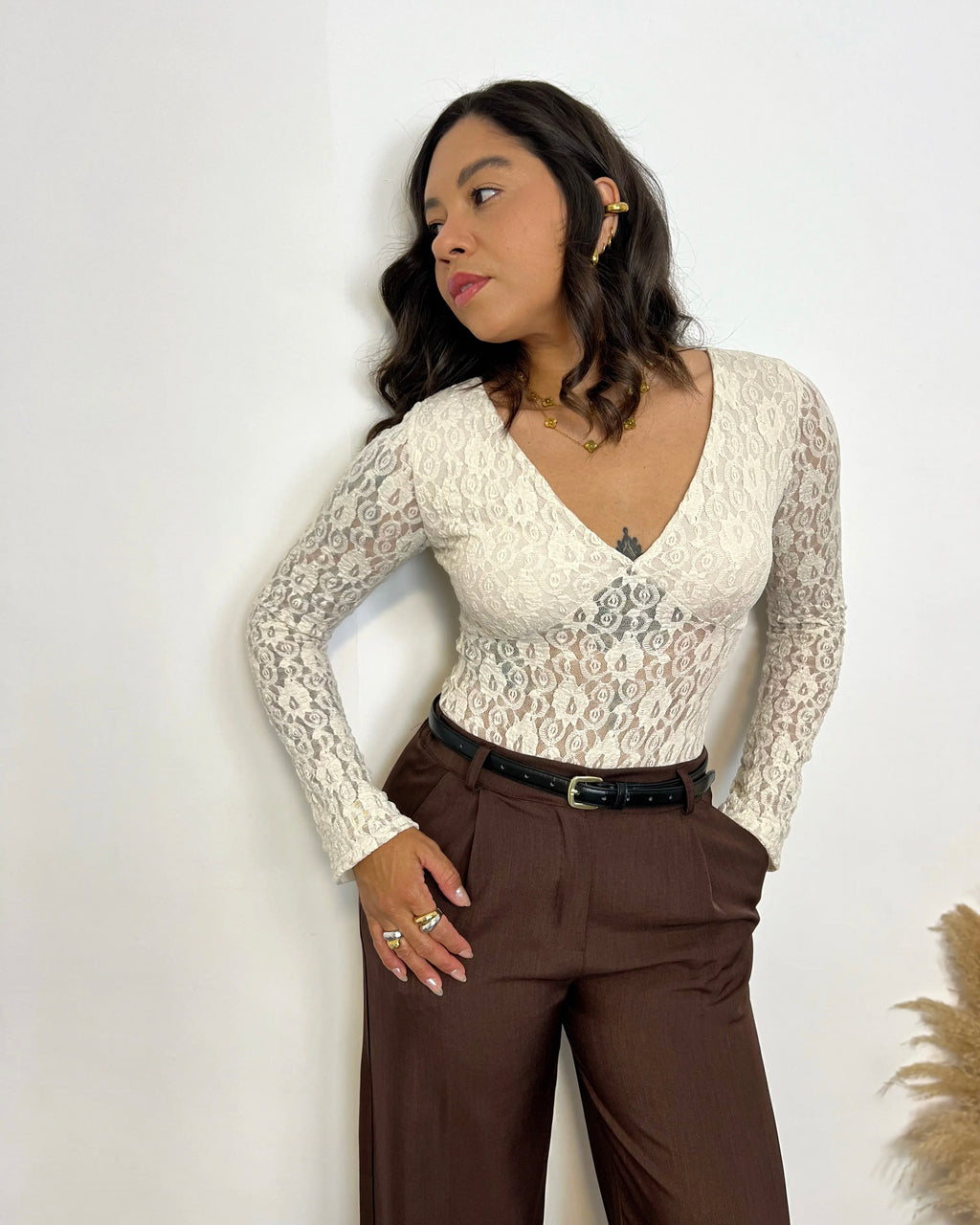 Body Encaje Beige