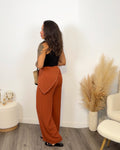 PANTALÓN PAÑUELO TEJA