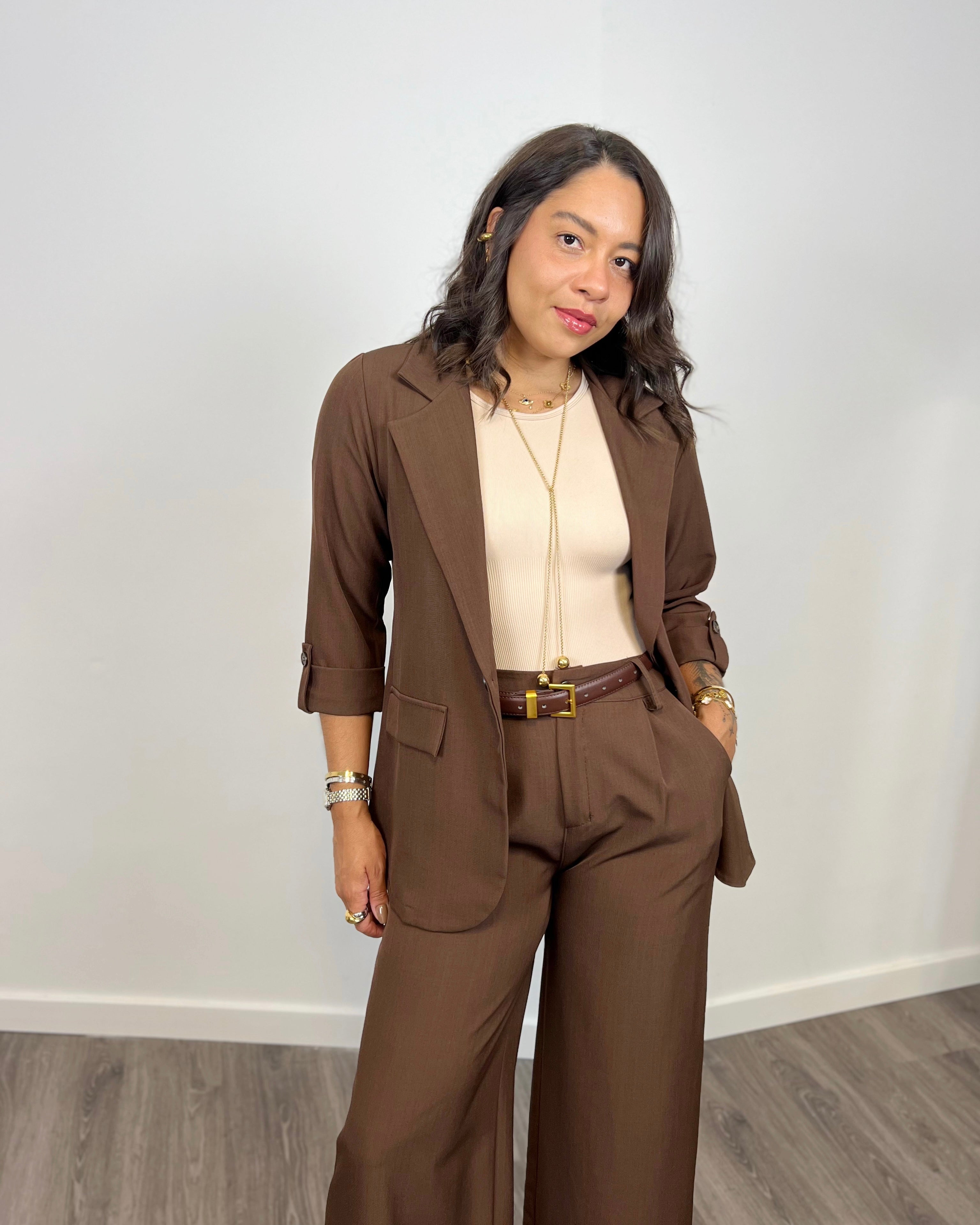 Americana Fénix Marrón