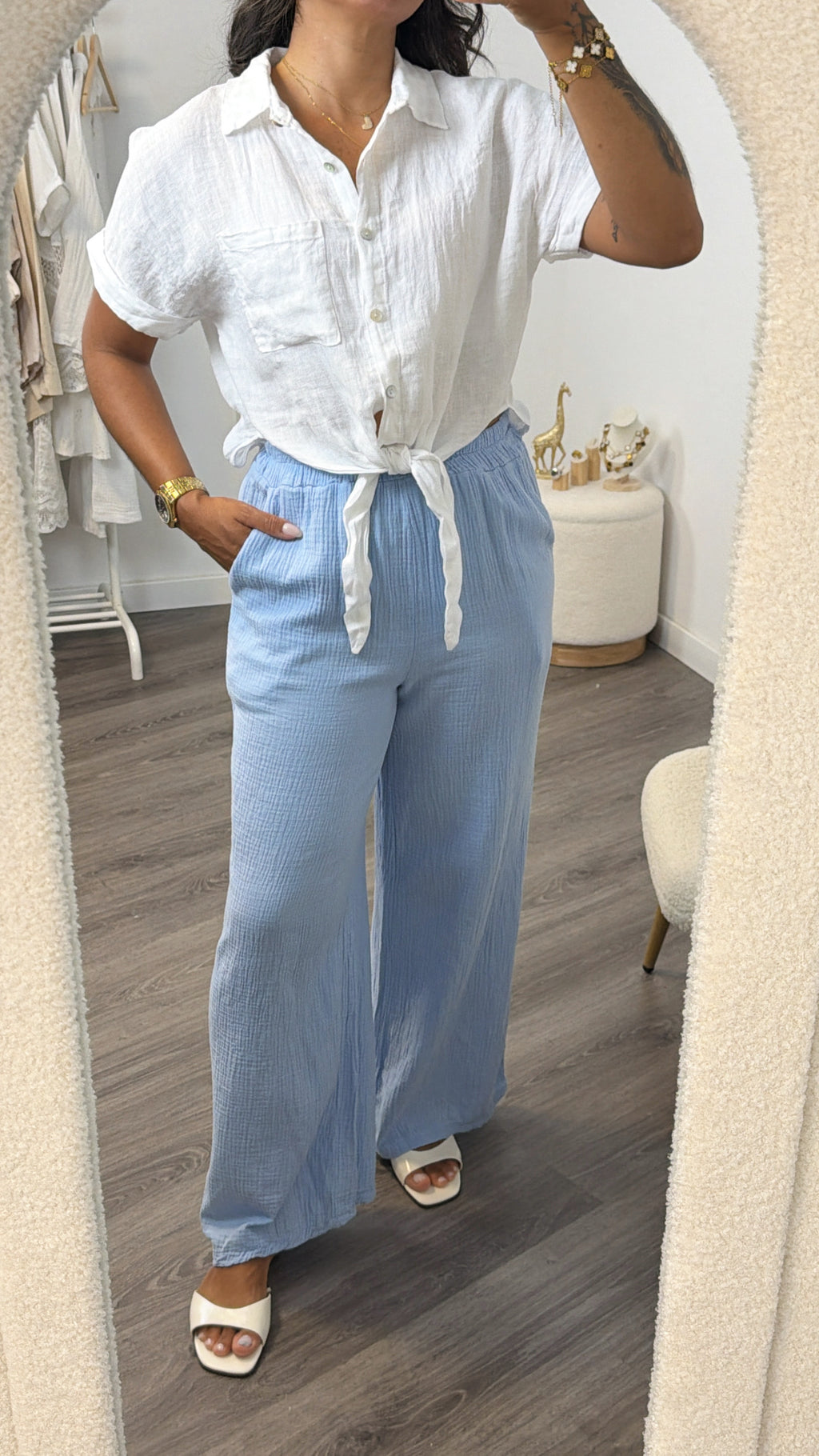 PANTALÓN IBIZA AZUL
