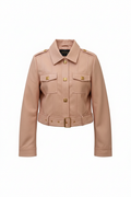 CAZADORA NOUVELLE CUIR ROSÉ