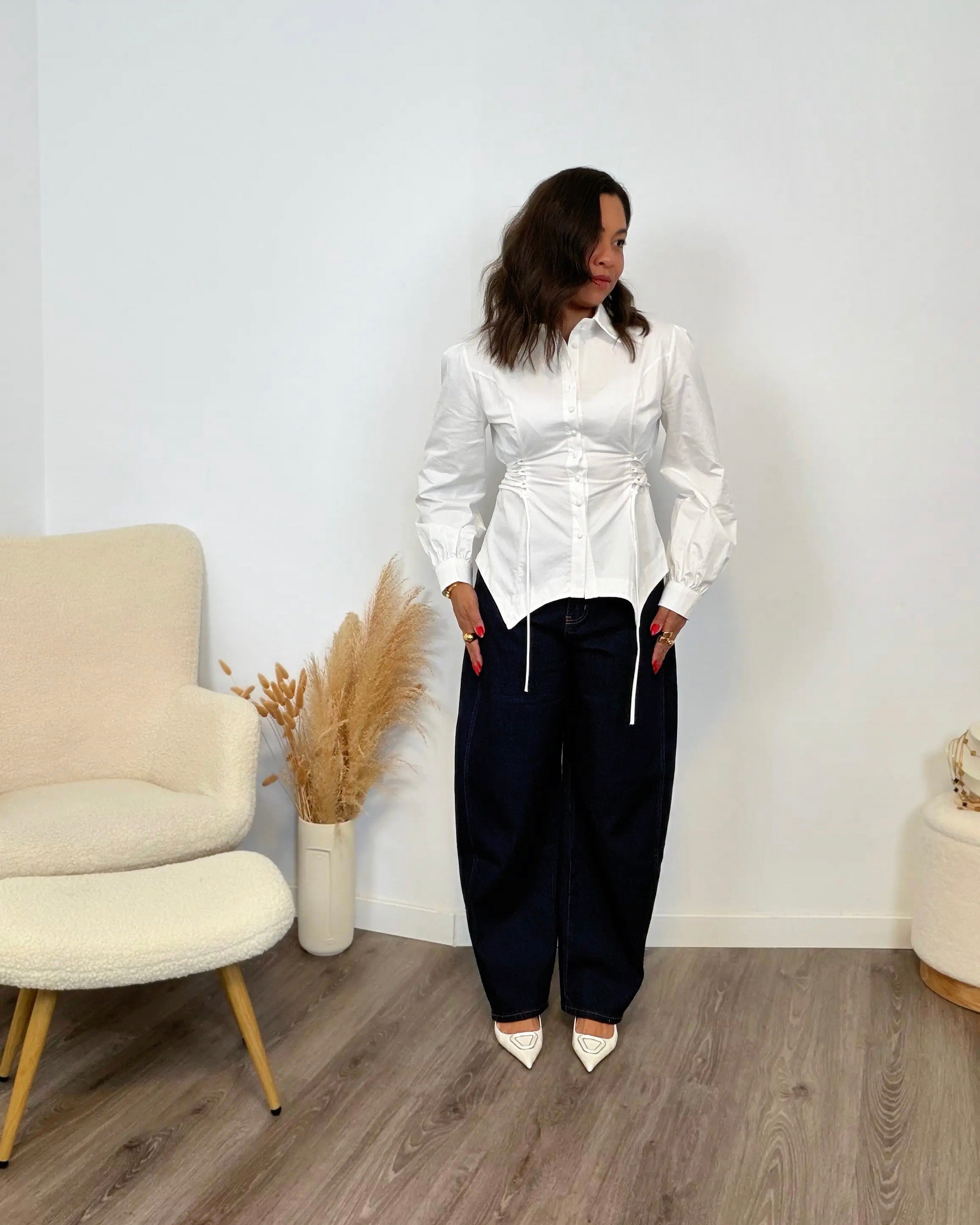 CAMISA LUMIÉRE LACE BLANCO