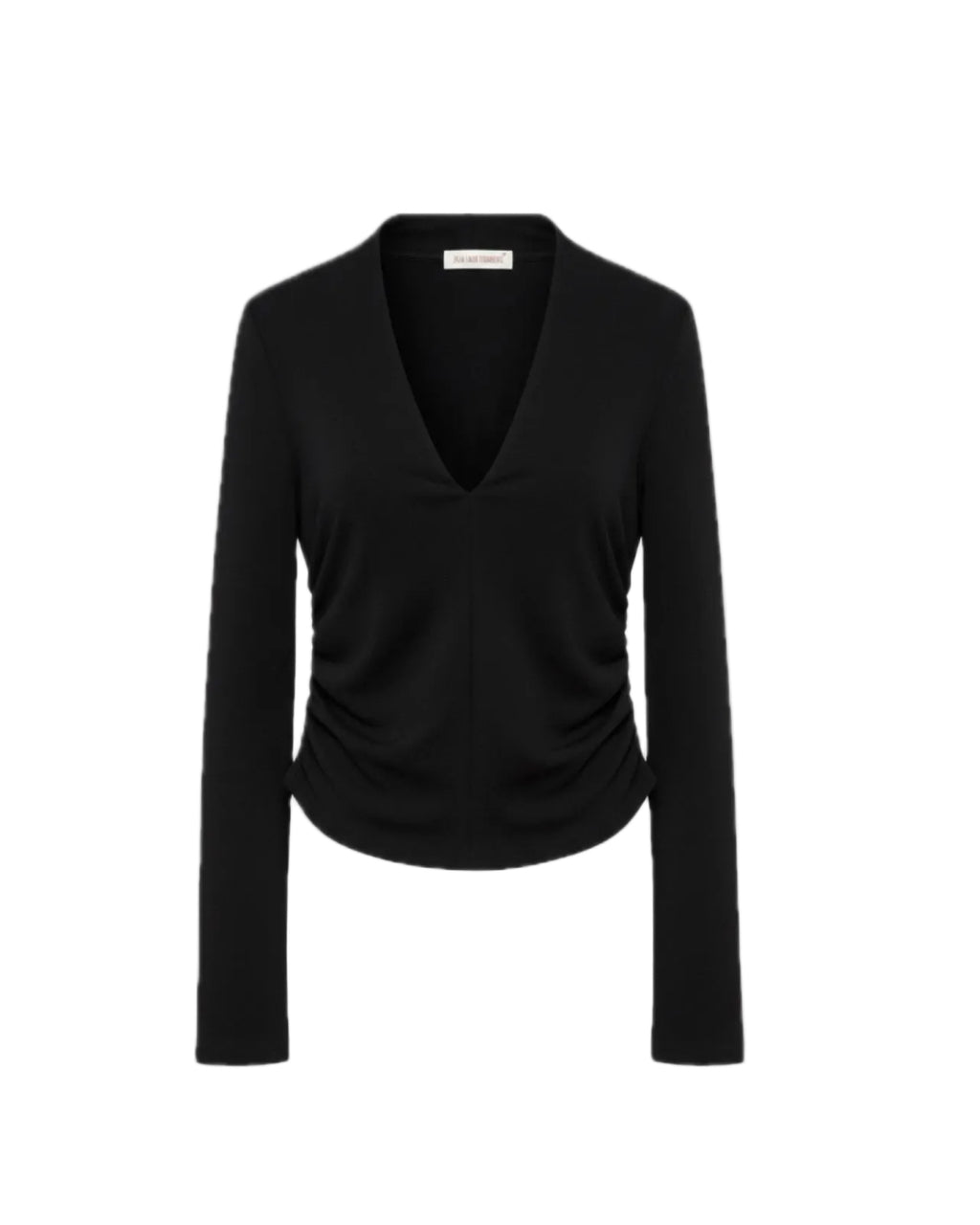 Top Escote V Negro