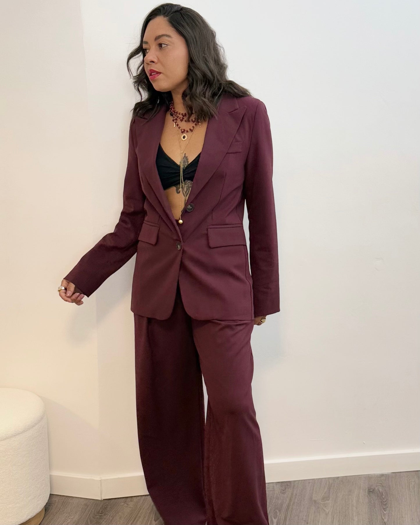 BLAZER BOSS BURDEOS LUMINA