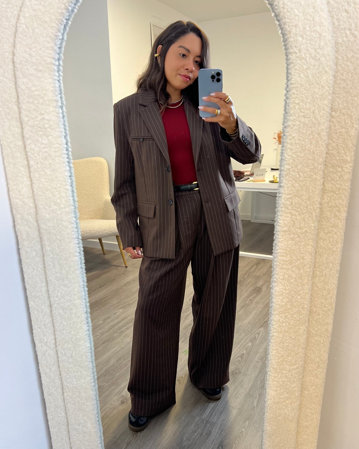 PANTALÓN RAYA DIPLOMATICA BROWN