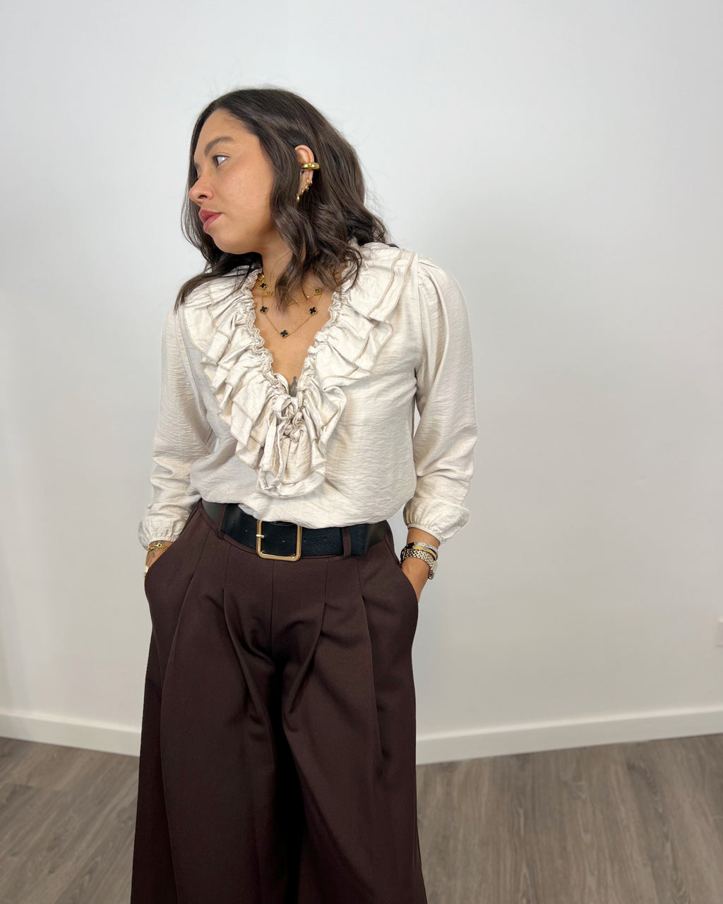 Blusa Boho Taupe