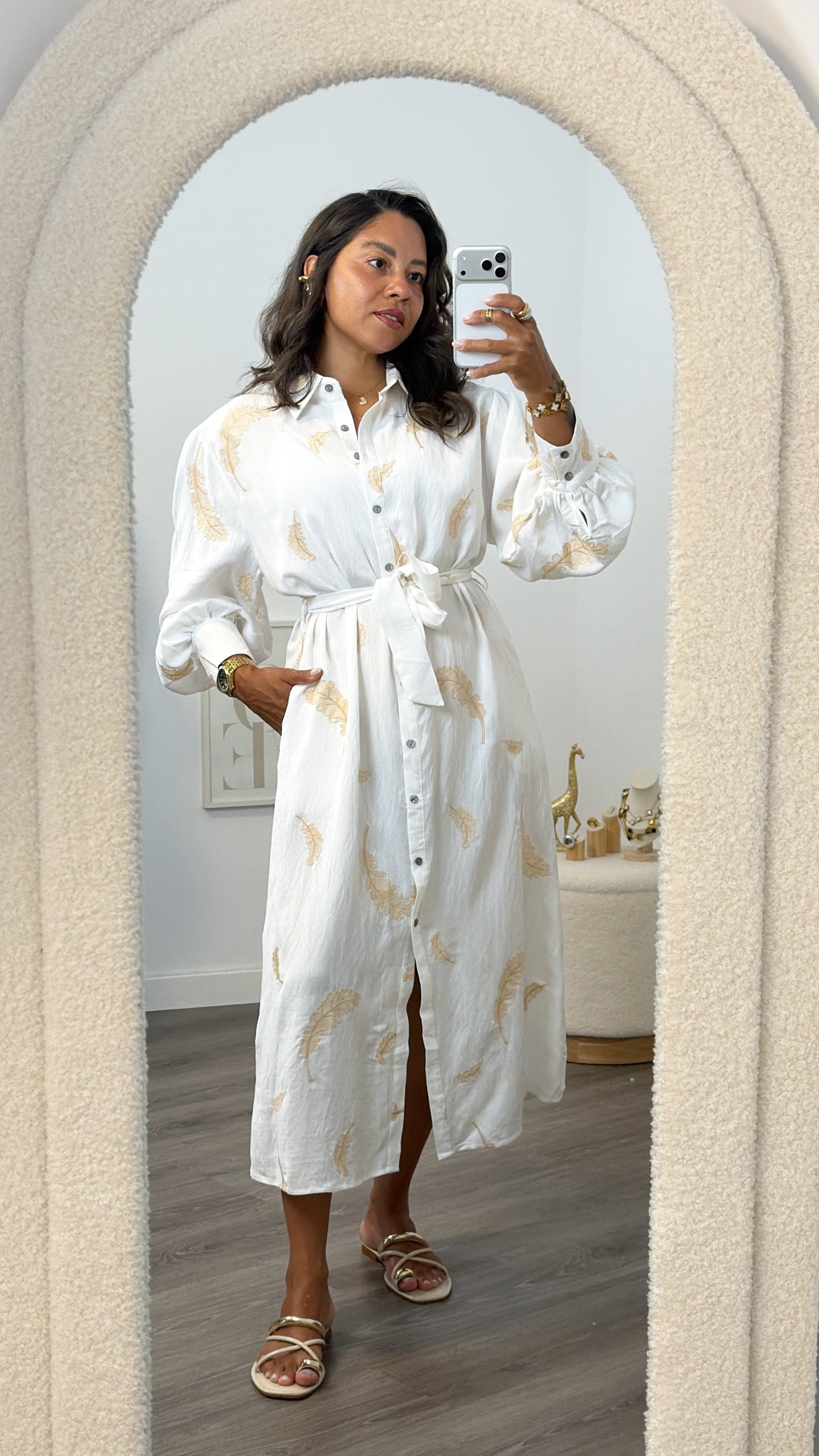 VESTIDO DEIÀ BLANCO BORDADO