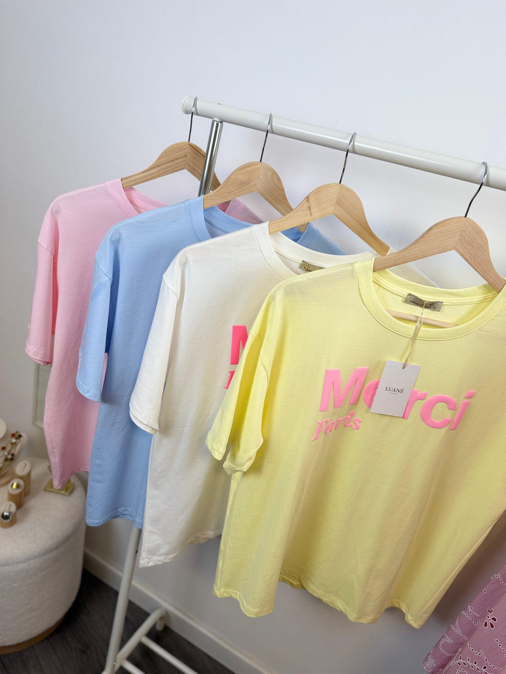 CAMISETA MERCI 100% ALGODÓN