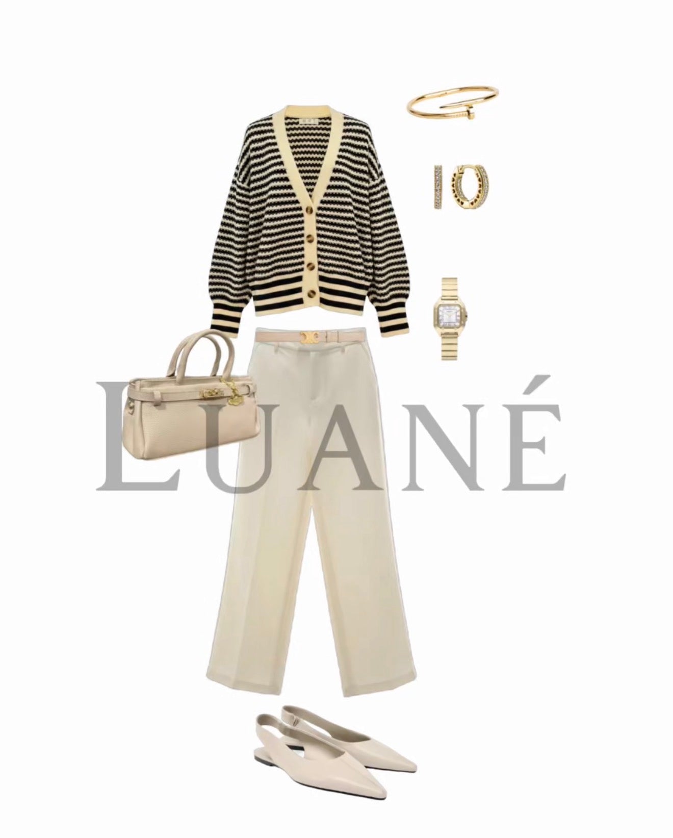 Cárdigan Escocia beige