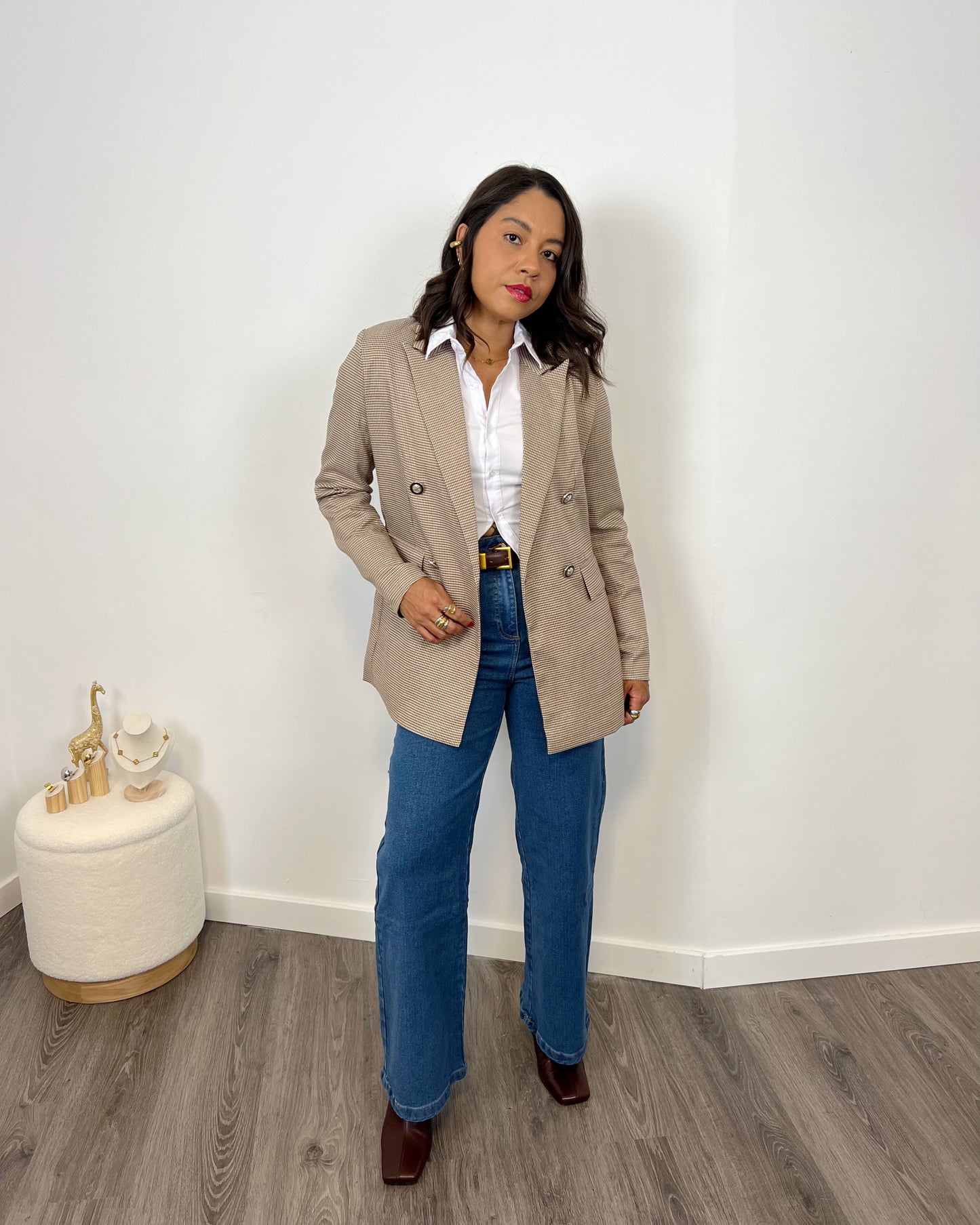 Blazer Elegante Vichy