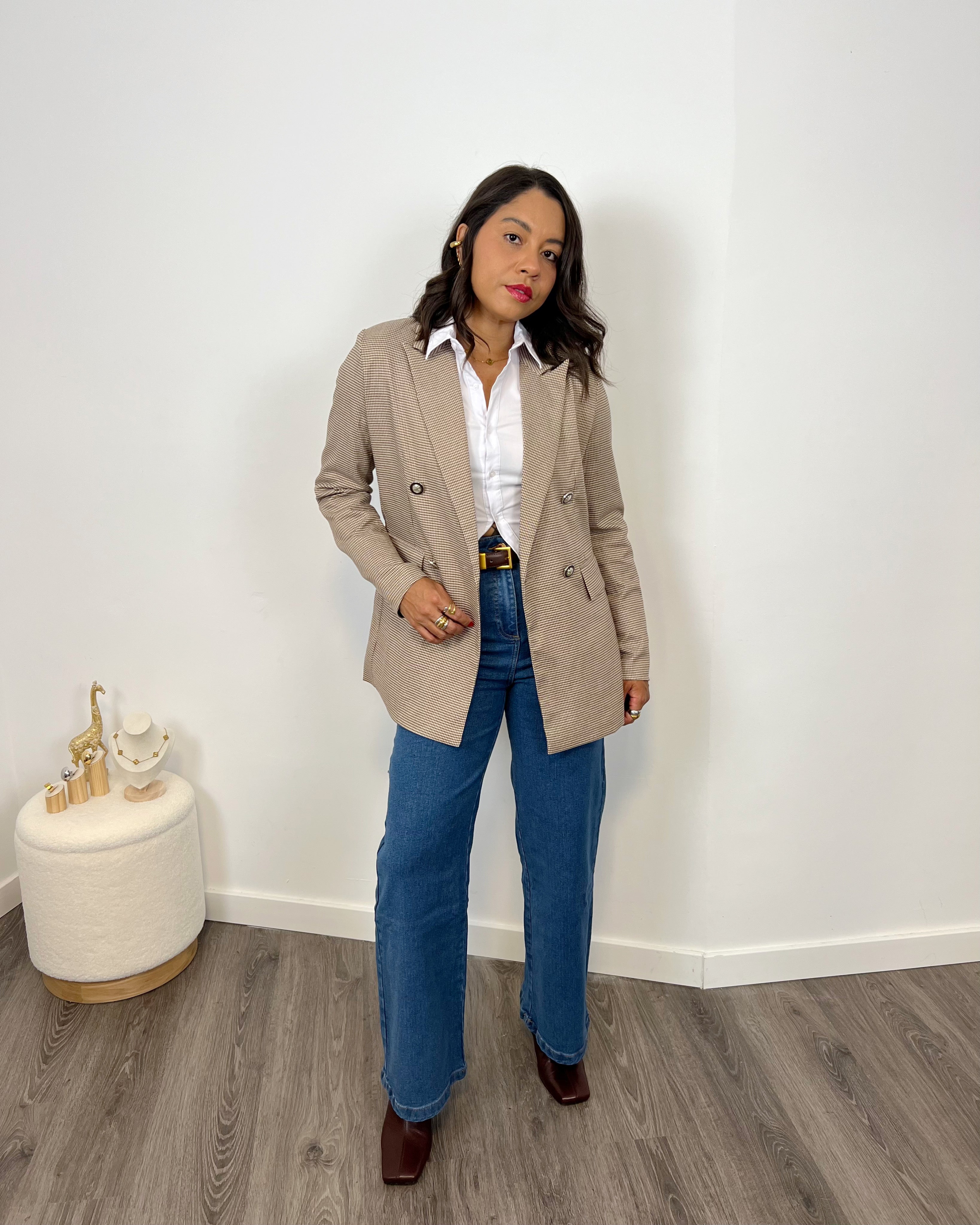 Blazer Elegante Vichy